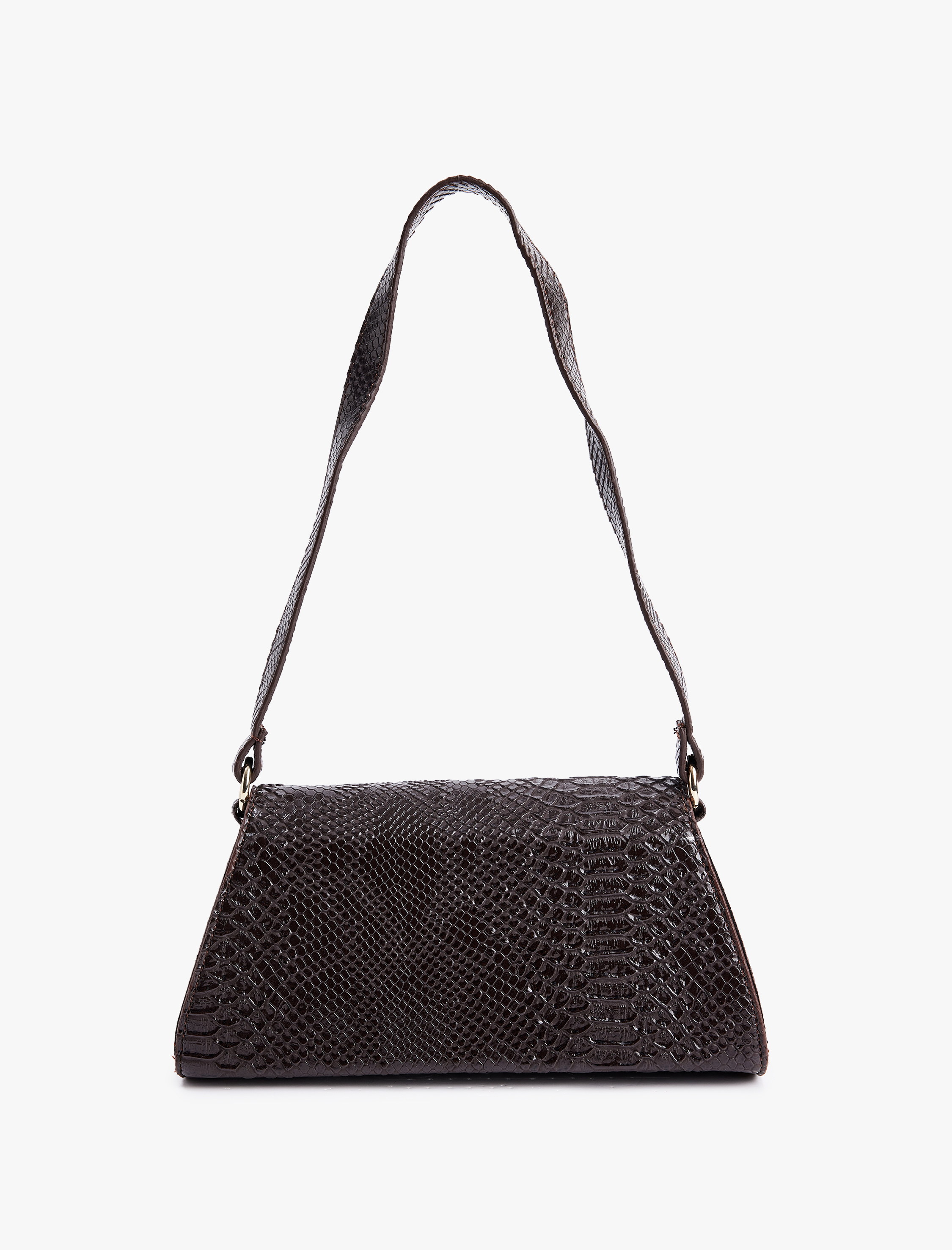  Kadın Yılan Derisi Görünümlü Askılı Omuz Çantası