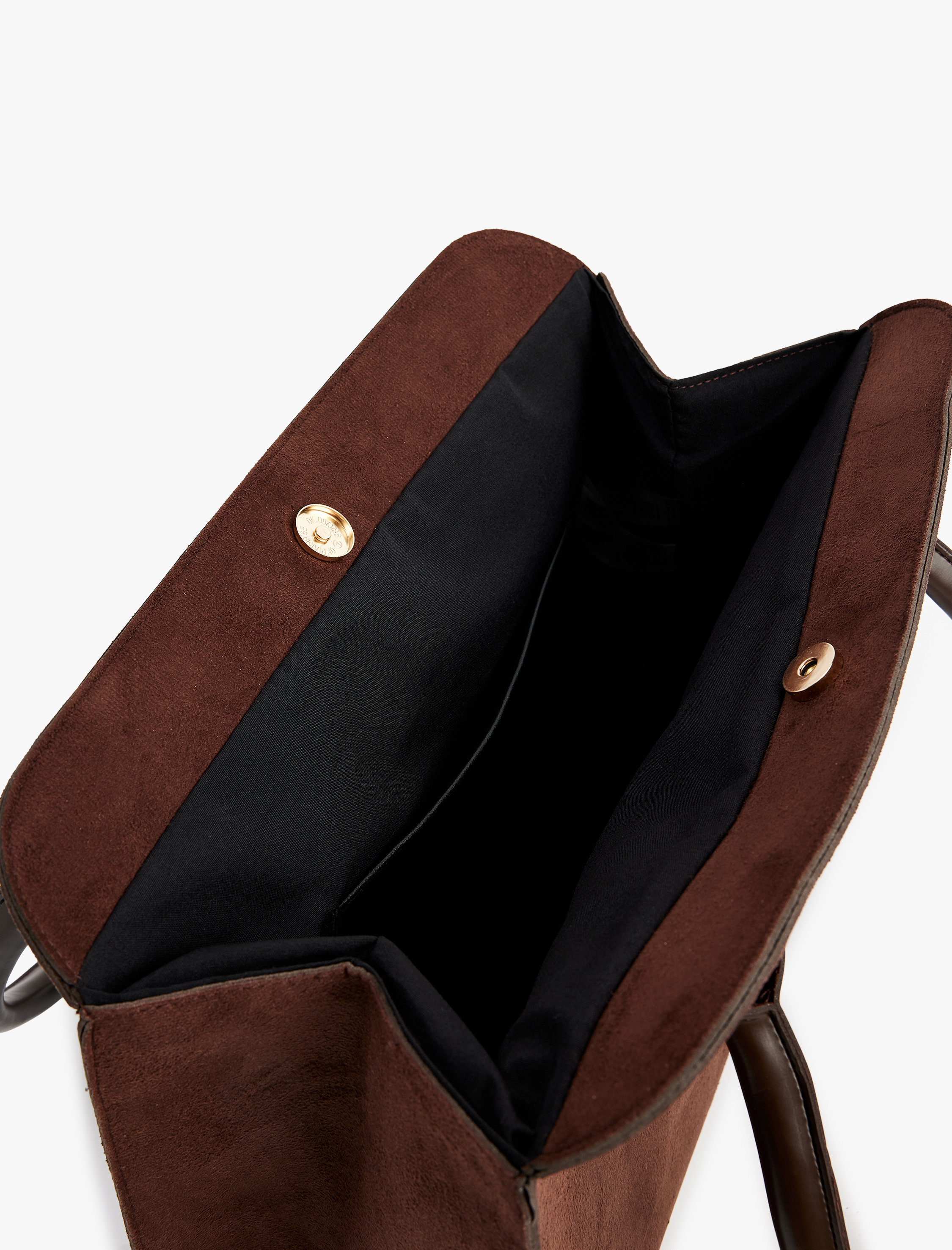  Kadın Saplı Mıknatıslı Süet Görünümlü Tote Çanta