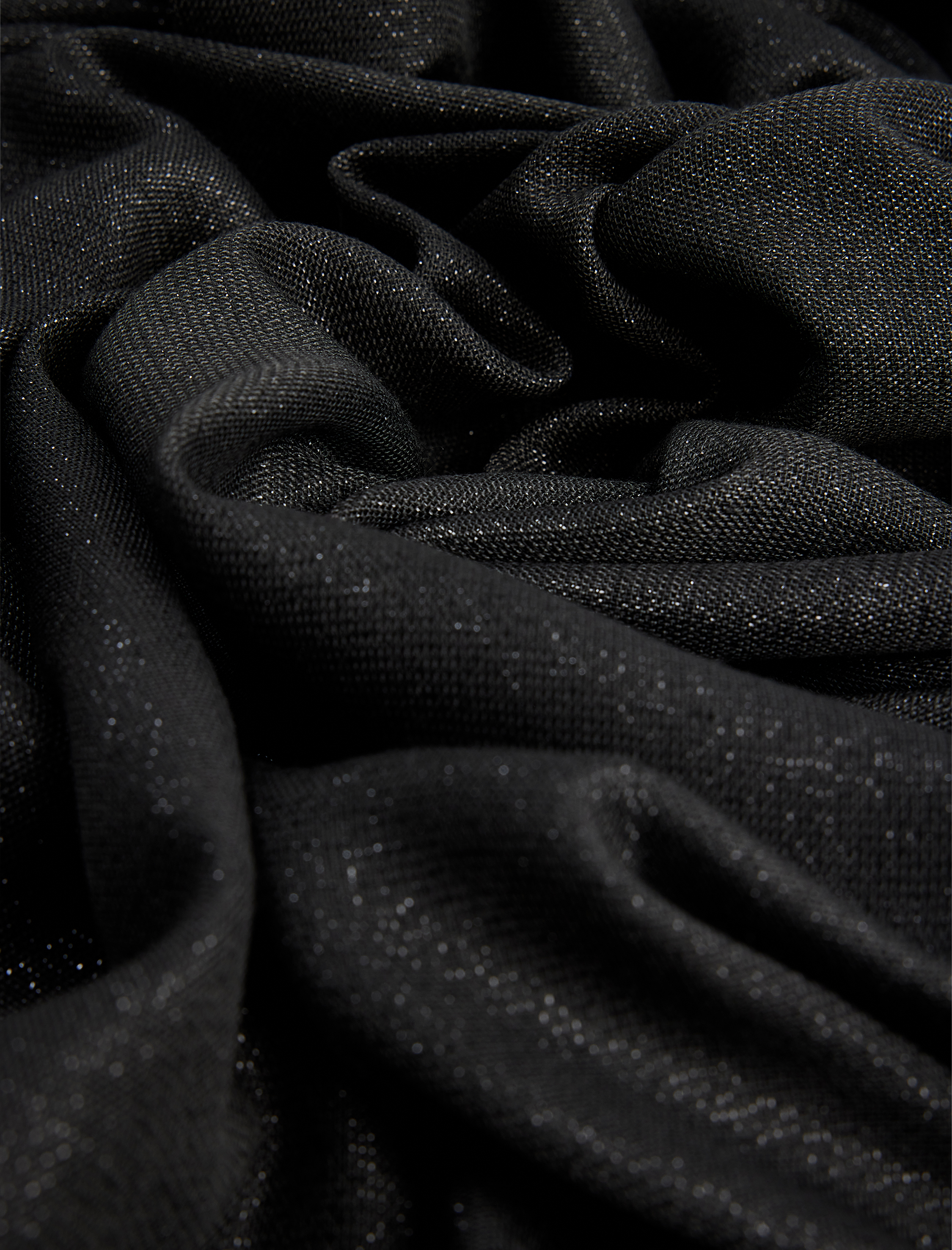  Kadın Simli Dokulu İnce Püsküllü Uzun Atkı