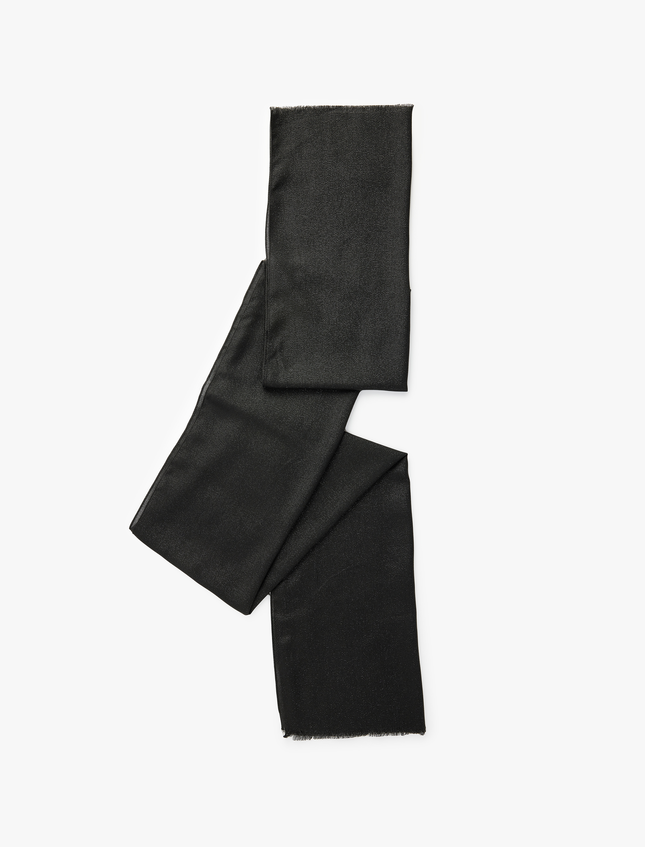  Kadın Simli Dokulu İnce Püsküllü Uzun Atkı