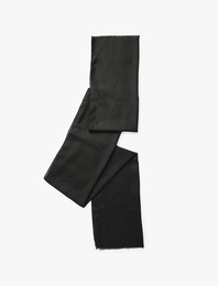 Simli Dokulu İnce Püsküllü Uzun Atkı