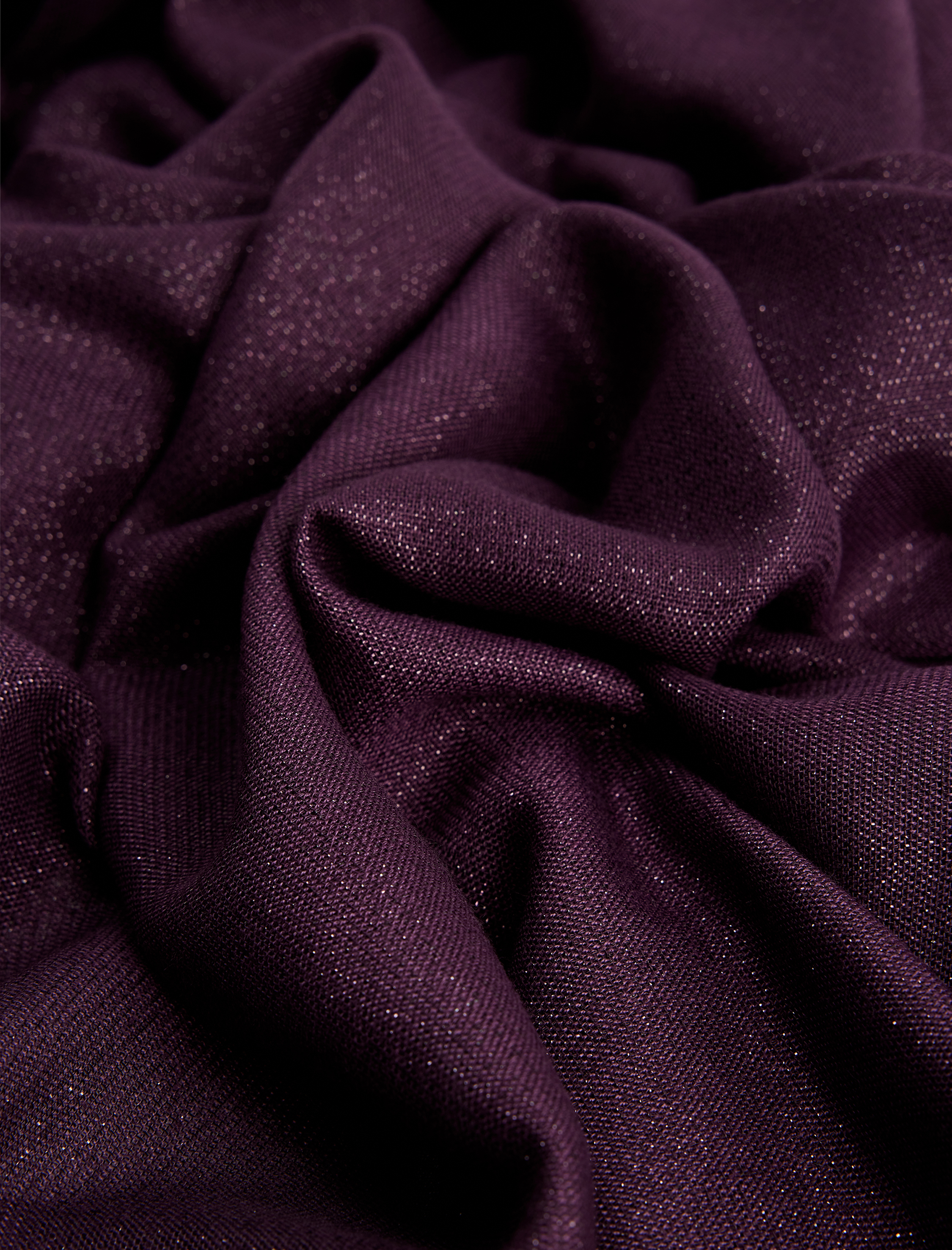  Kadın Simli Dokulu İnce Püsküllü Uzun Atkı