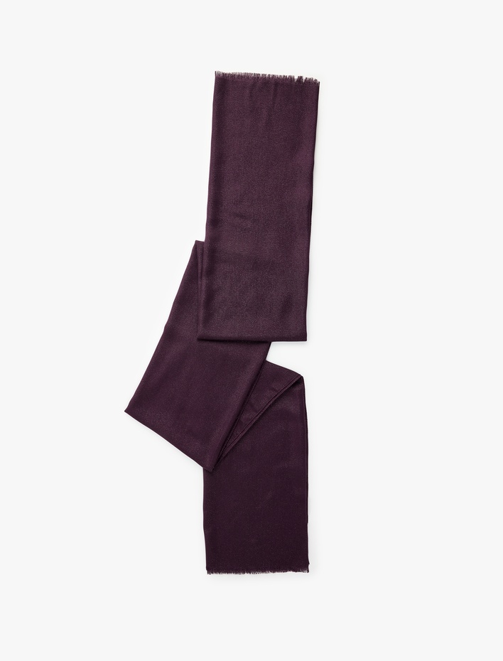 Kadın Simli Dokulu İnce Püsküllü Uzun Atkı