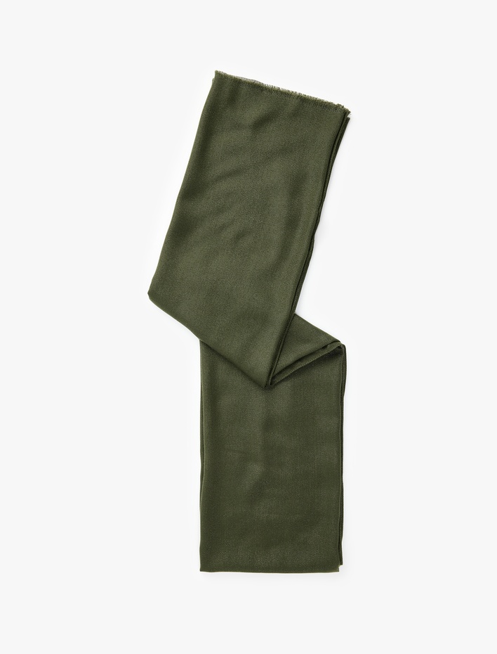 Kadın Simli Dokulu İnce Püsküllü Uzun Atkı