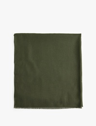 Simli Dokulu İnce Püsküllü Uzun Atkı