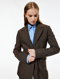 Koton X Melis Ağazat - Cepli Uzun Kollu Kemerli Blazer Ceket