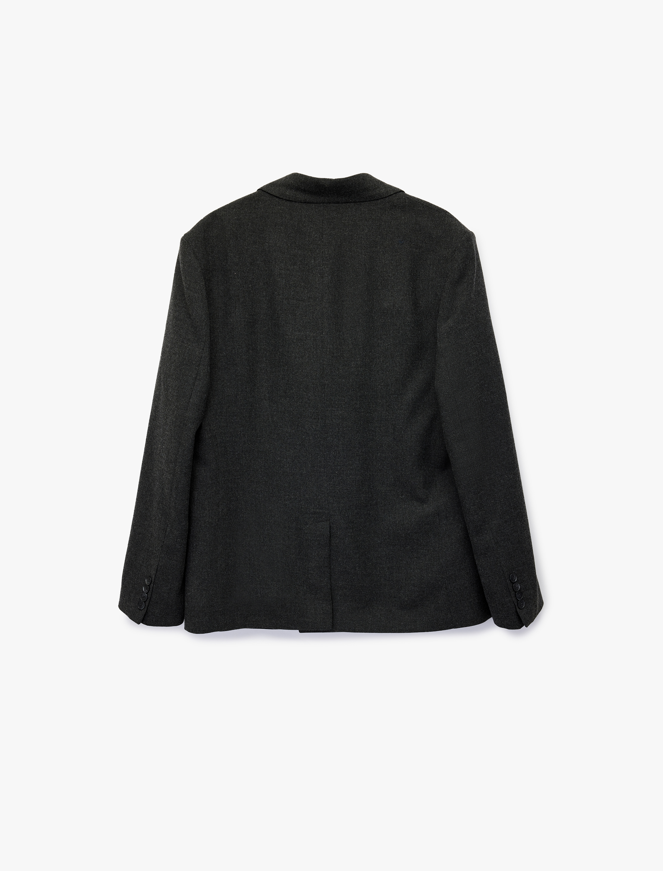   Uzun Kollu Kapaklı Cepli Viskon Karışımlı Düğmeli Mono Yaka Blazer Ceket