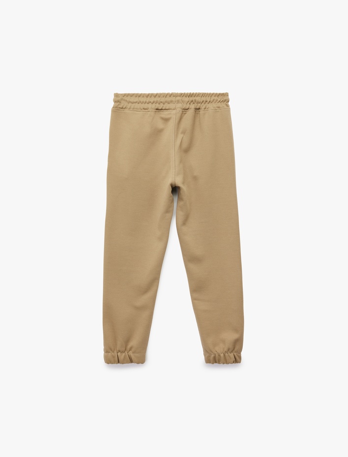 Erkek Çocuk Beli Lastikli Cep Detaylı Basic Jogger Eşofman Altı