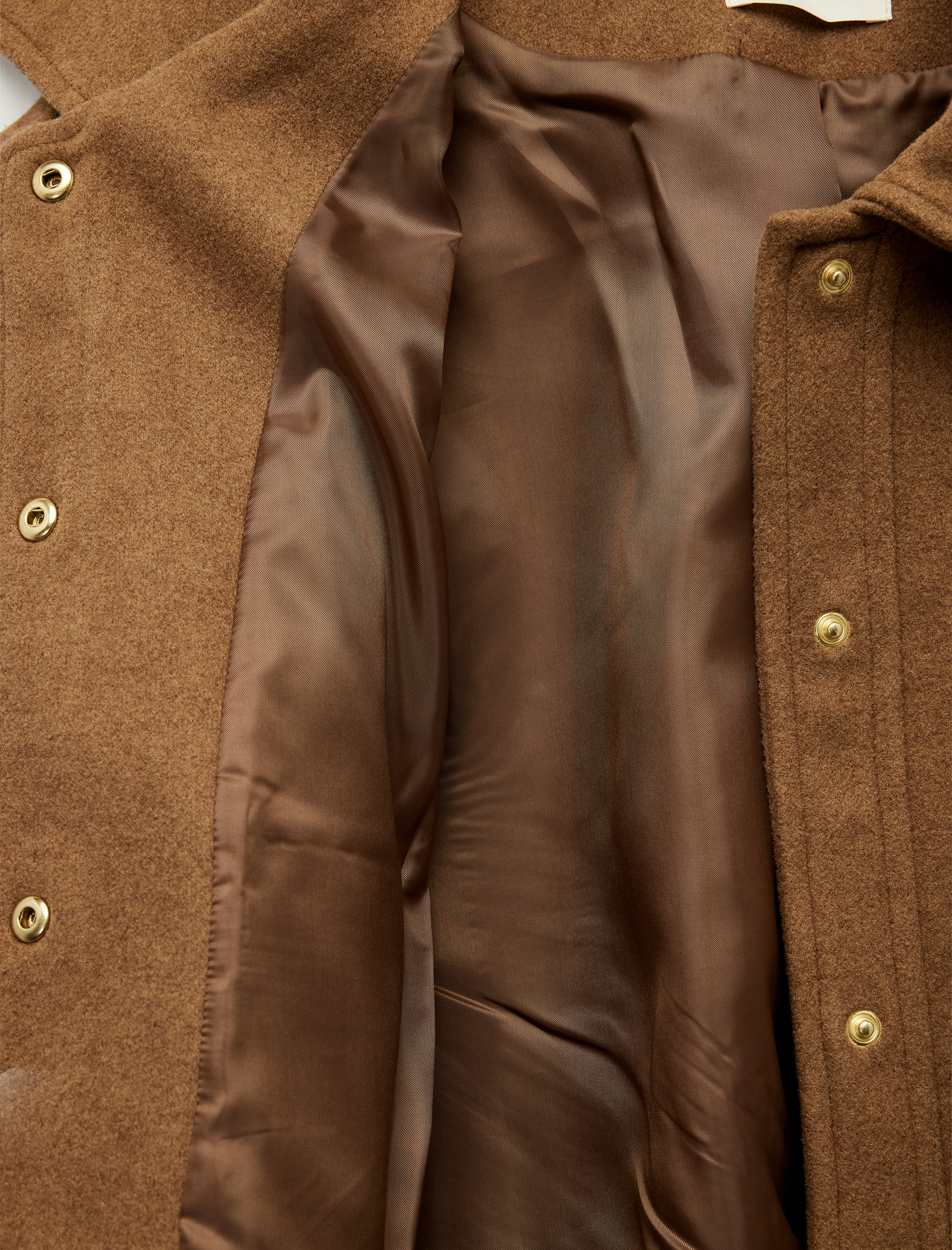   Cepli Düğmeli Uzun Kollu Kısa Kaşe Ceket