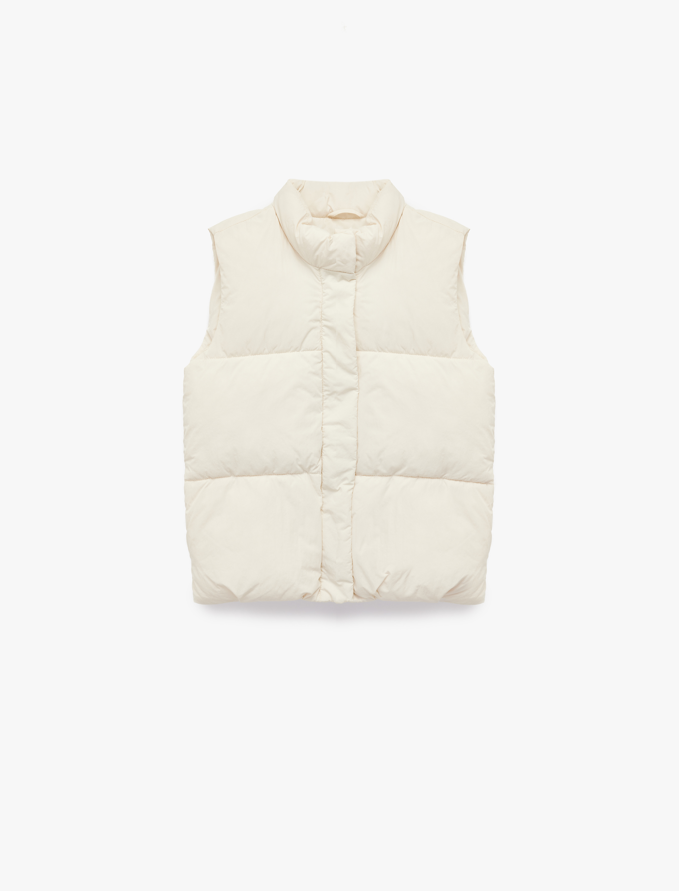  Kız Çocuk Dik Yaka Fermuarlı Kolsuz Şişme Yelek