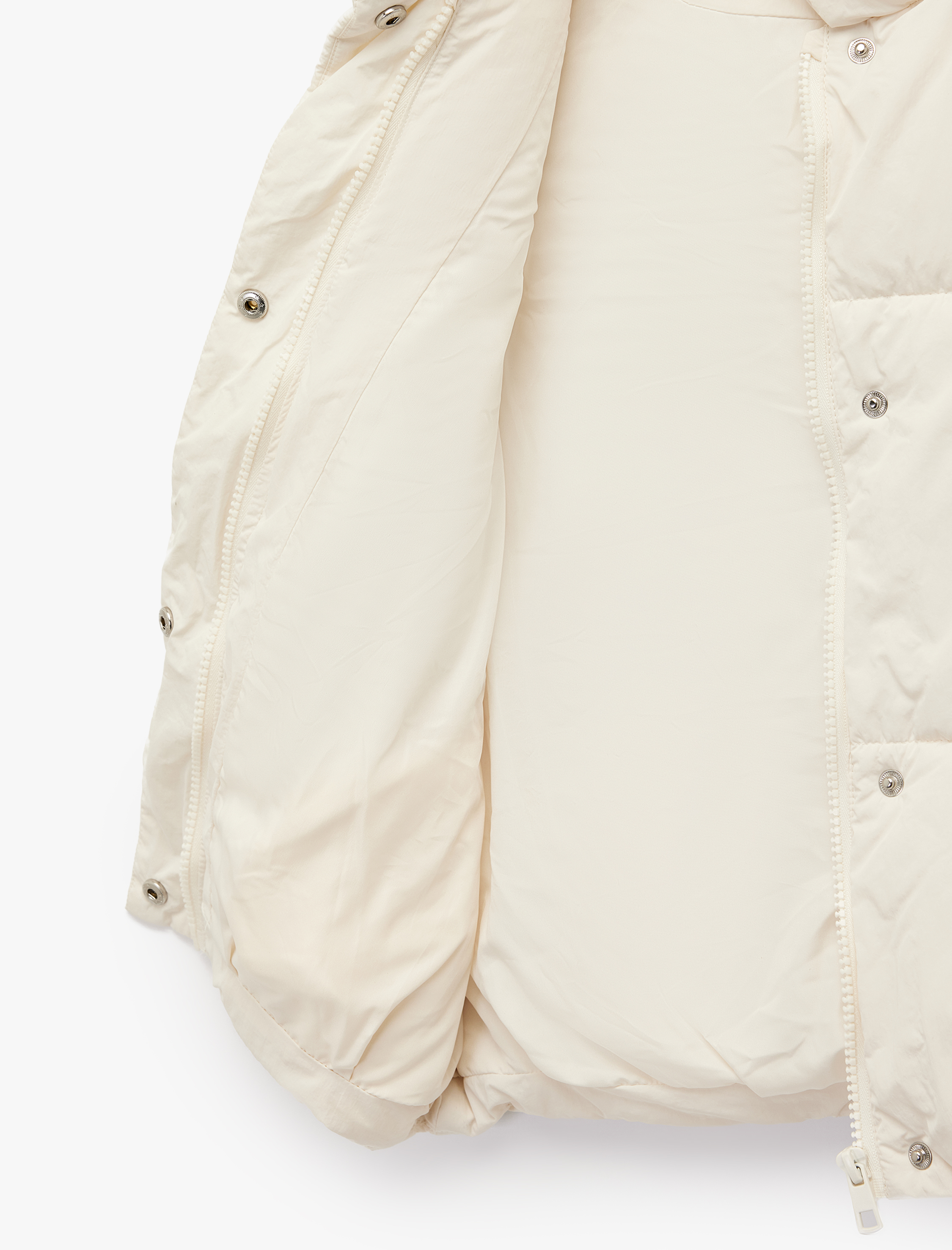  Kız Çocuk Dik Yaka Fermuarlı Kolsuz Şişme Yelek