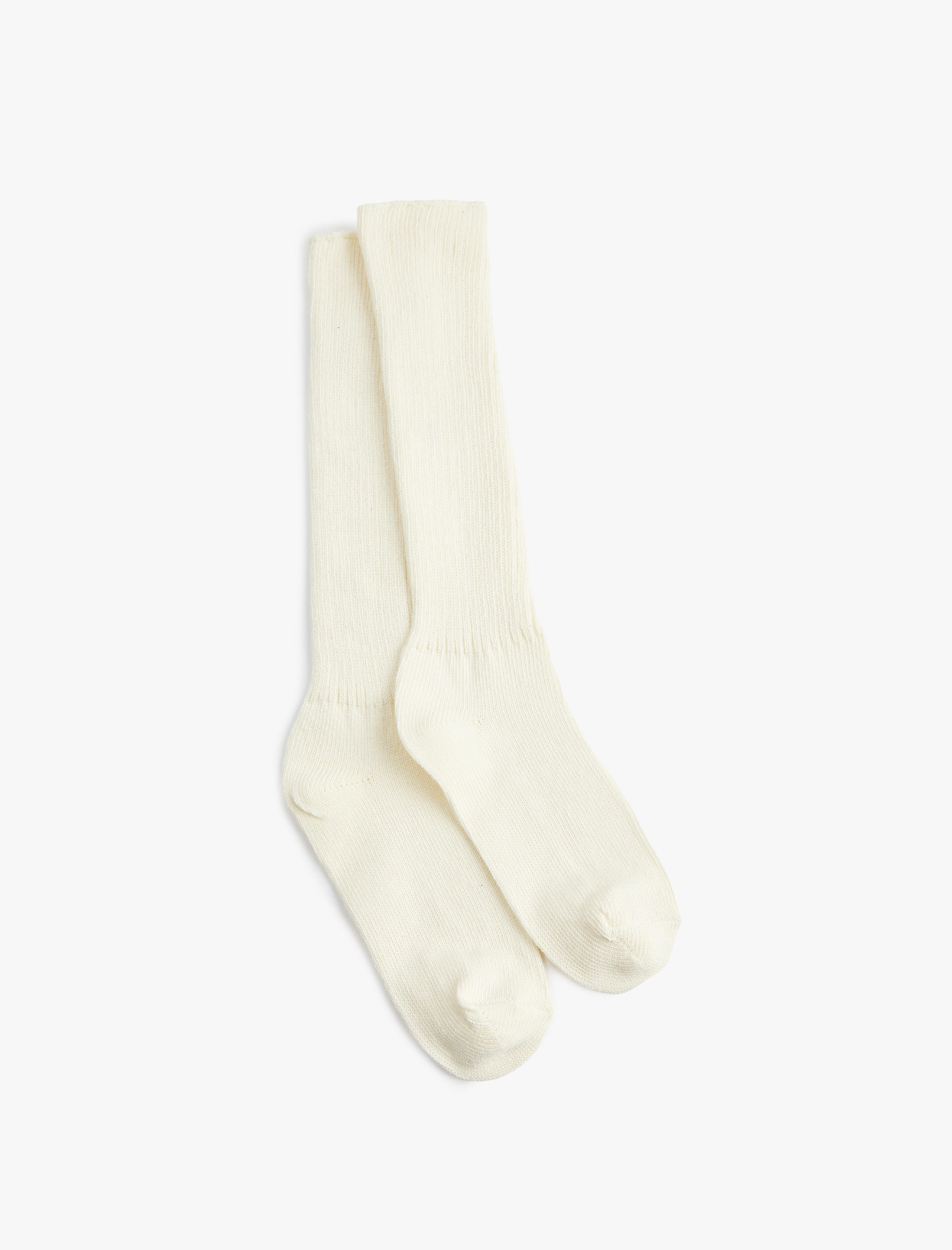  Kadın Pamuklu Dokulu Kalın Diz Altı Çorap