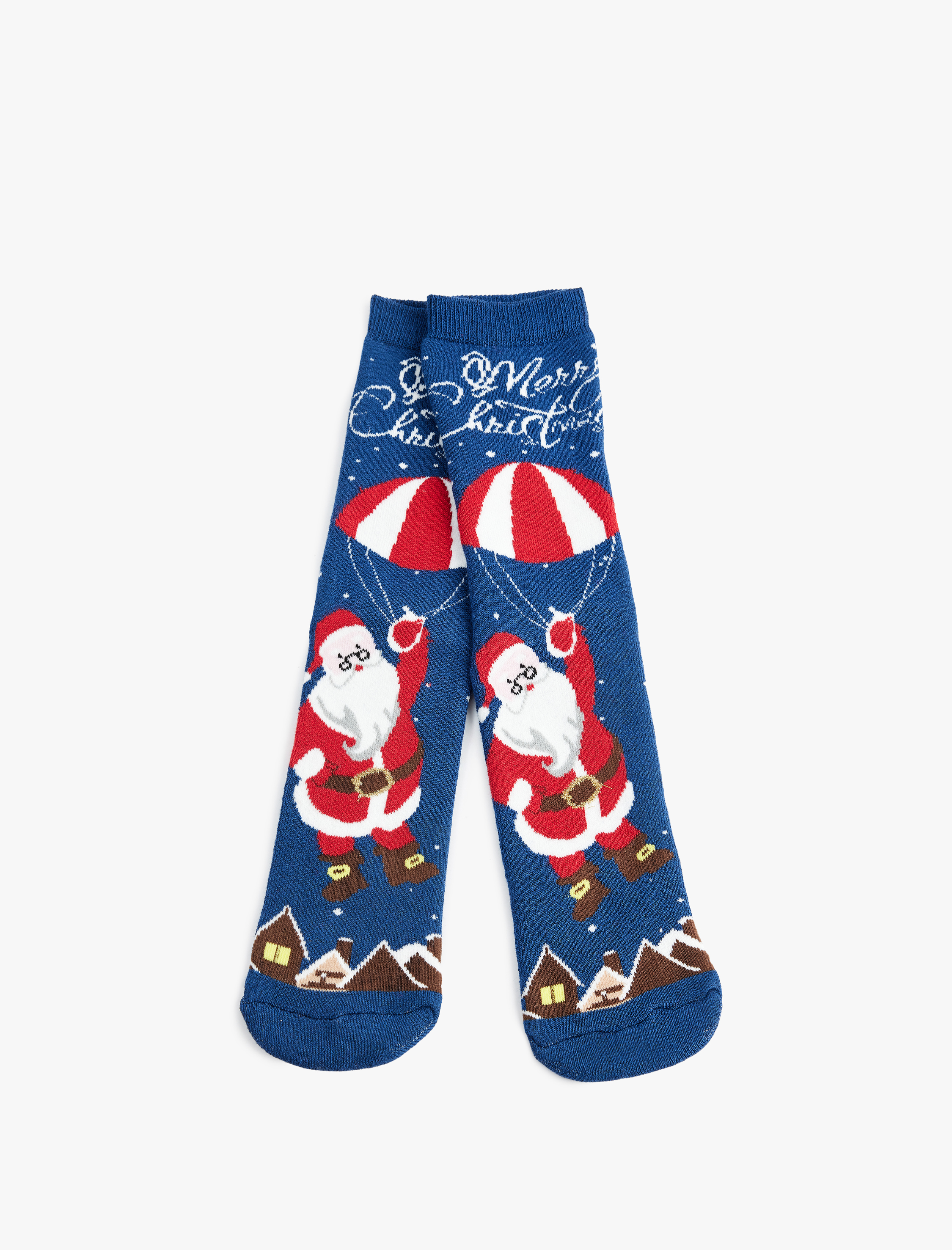  Kadın Yılbaşı Temalı Pamuklu Soket Havlu Çorap