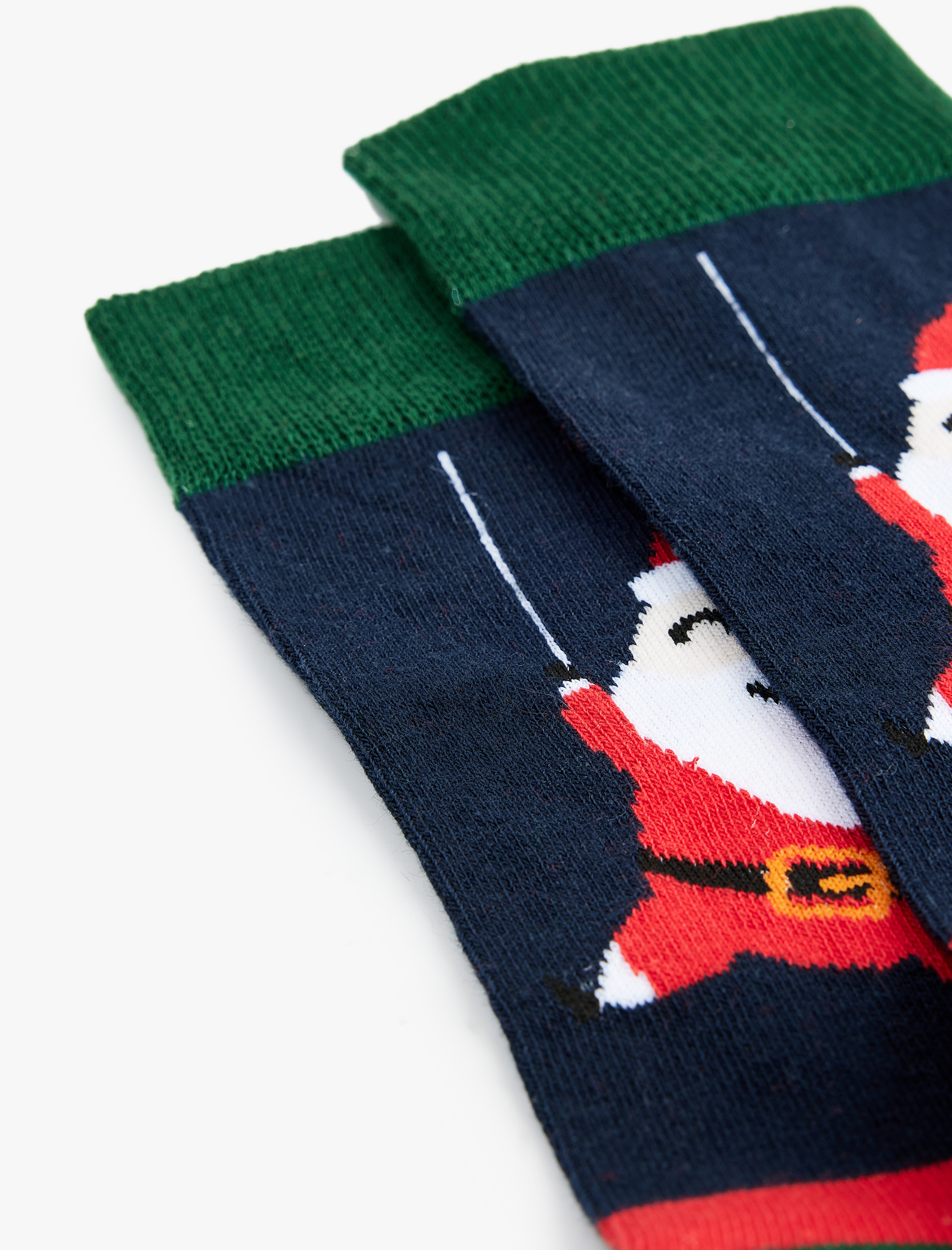  Erkek Noel Baba Baskılı Pamuklu Soket Çorap