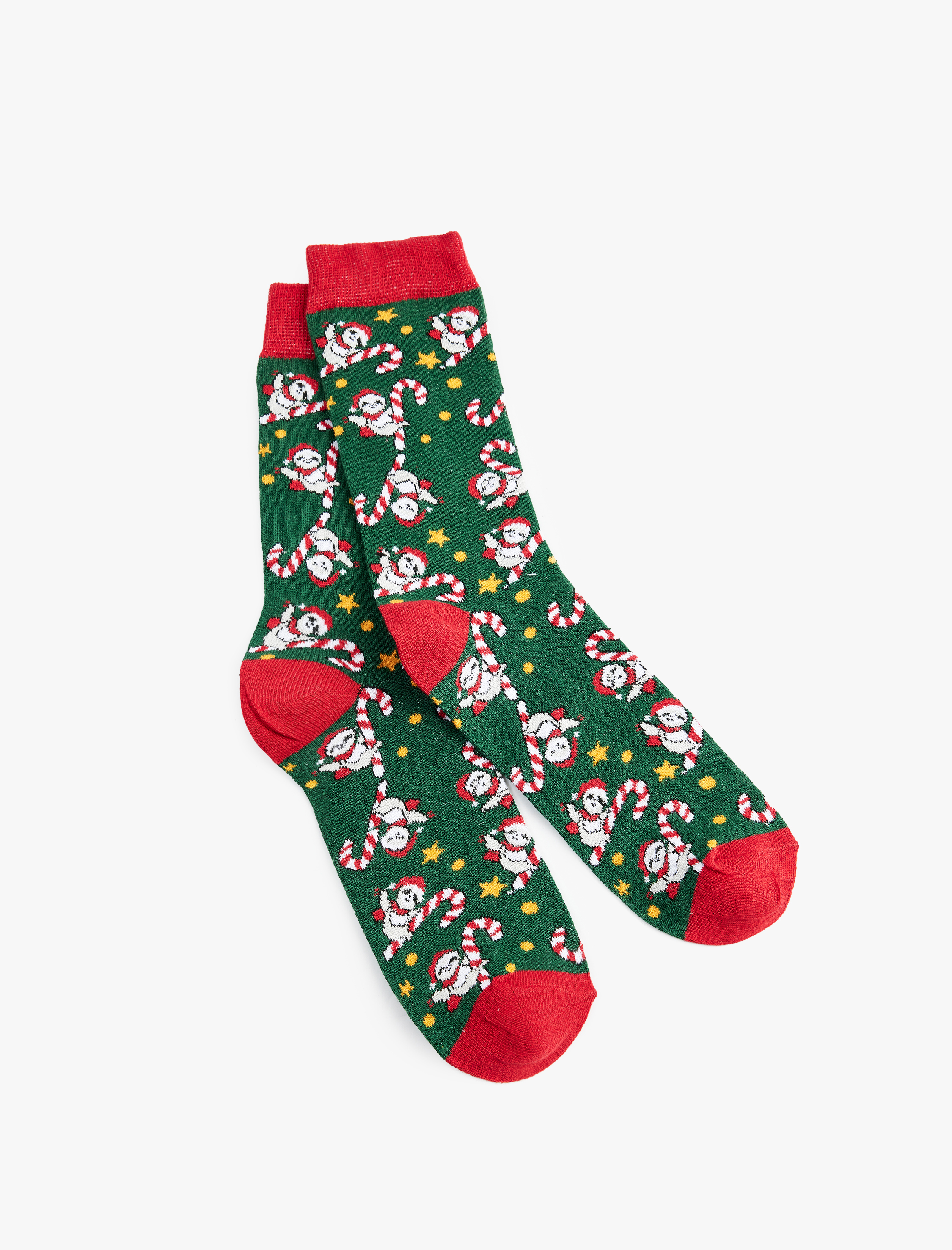  Erkek Yılbaşı Temalı Pamuklu Soket Çorap