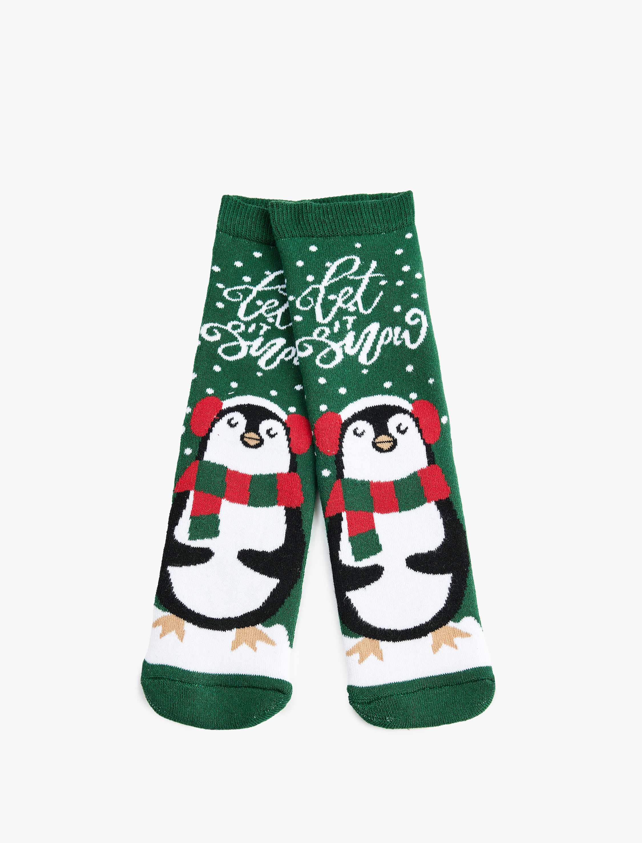  Kadın Yılbaşı Temalı Pamuklu Havlu Soket Çorap