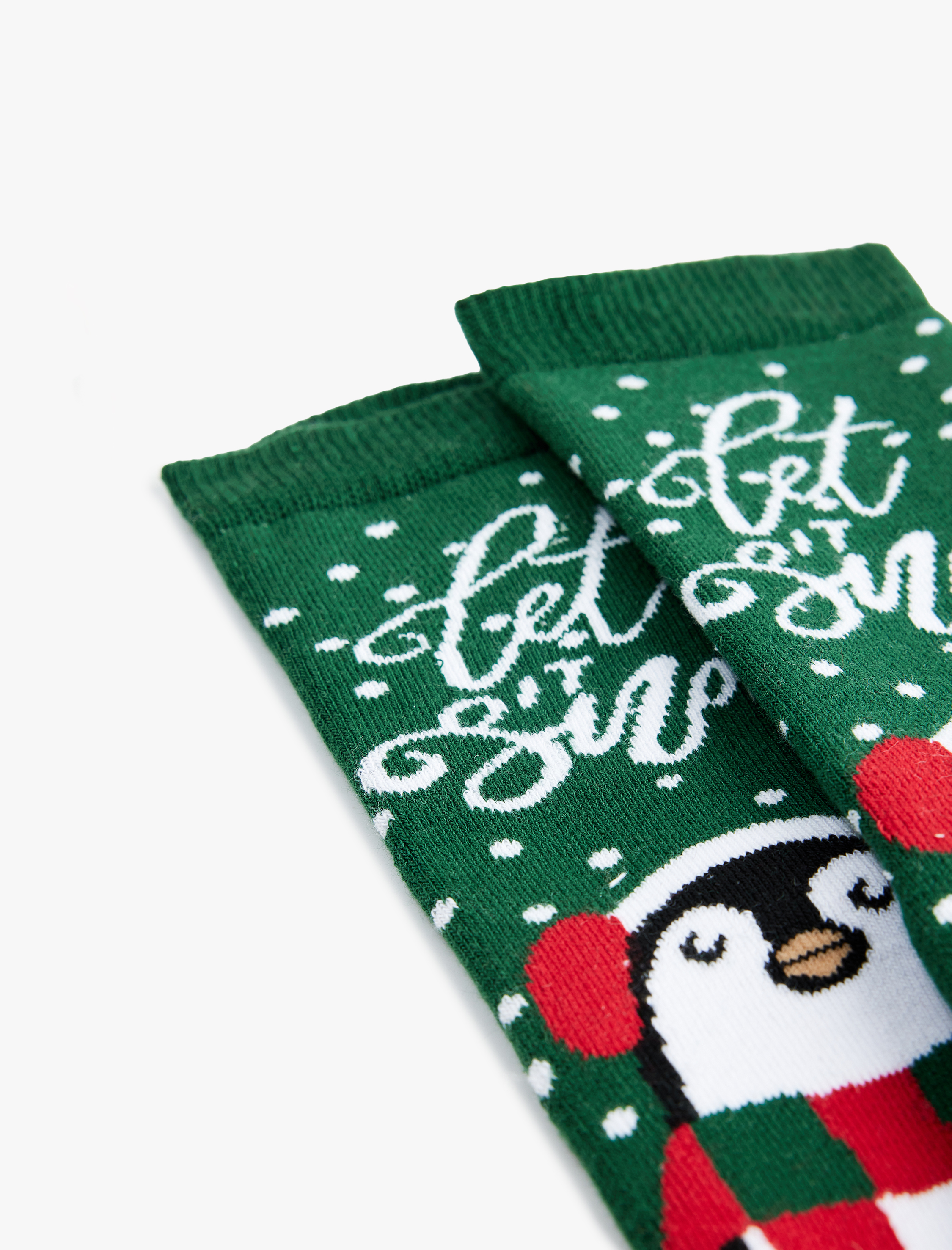  Kadın Yılbaşı Temalı Pamuklu Havlu Soket Çorap