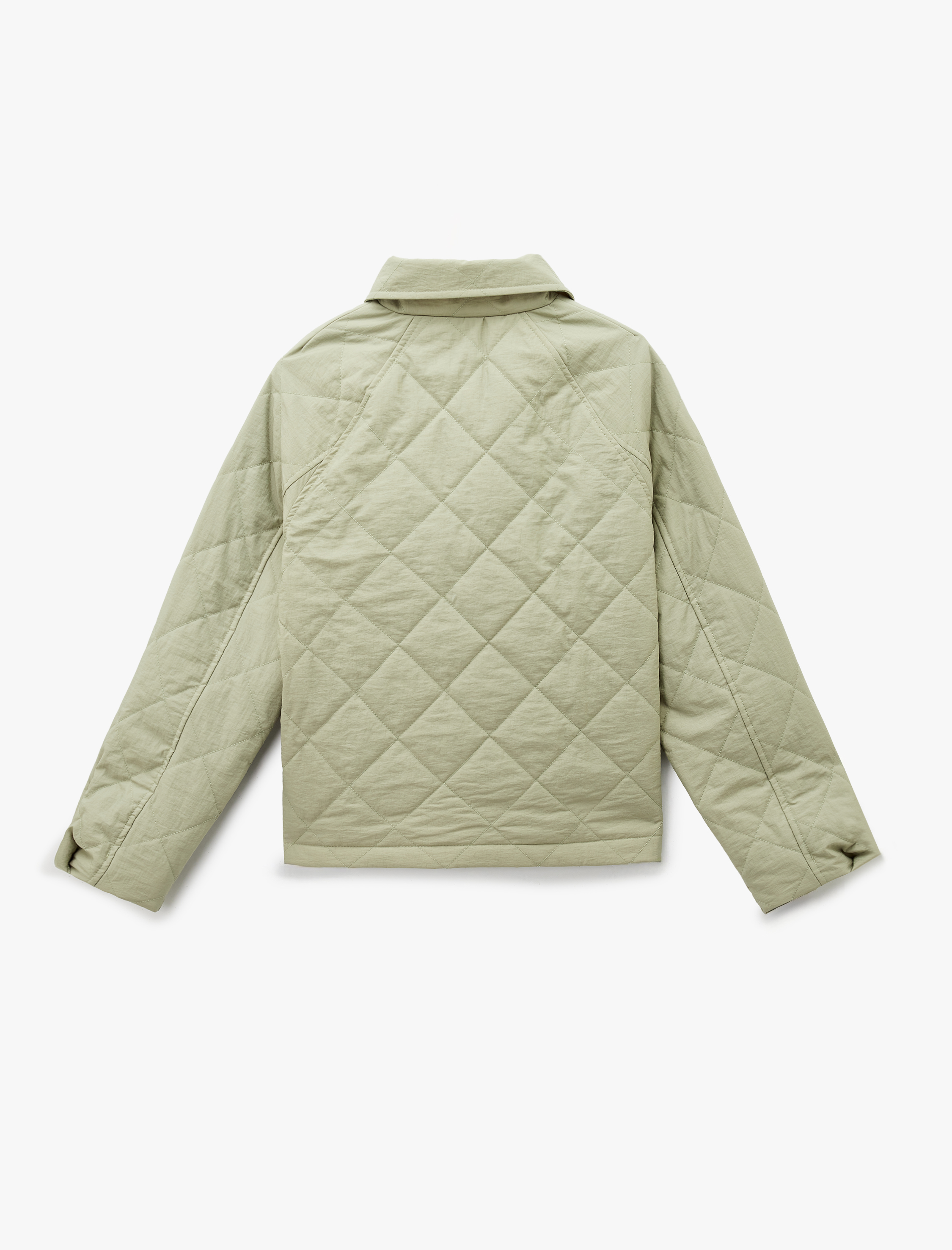   Klasik Yaka Çıtçıt Düğmeli Cepli Oversize Kapitone Ceket