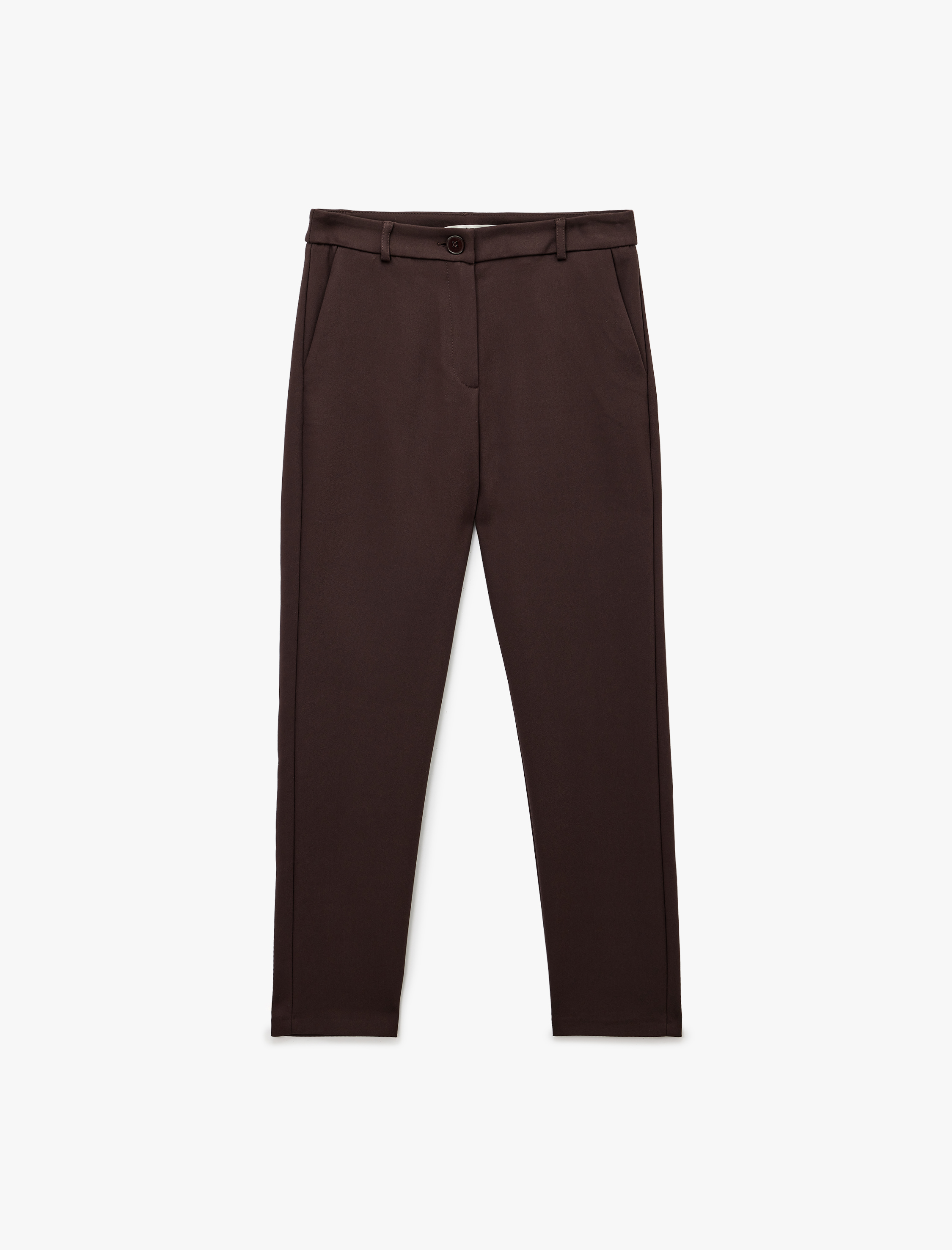   Normal Bel Yan Cepli Kumaş Cigarette Pantolon