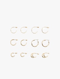 6'lı Çelik Küpe Seti