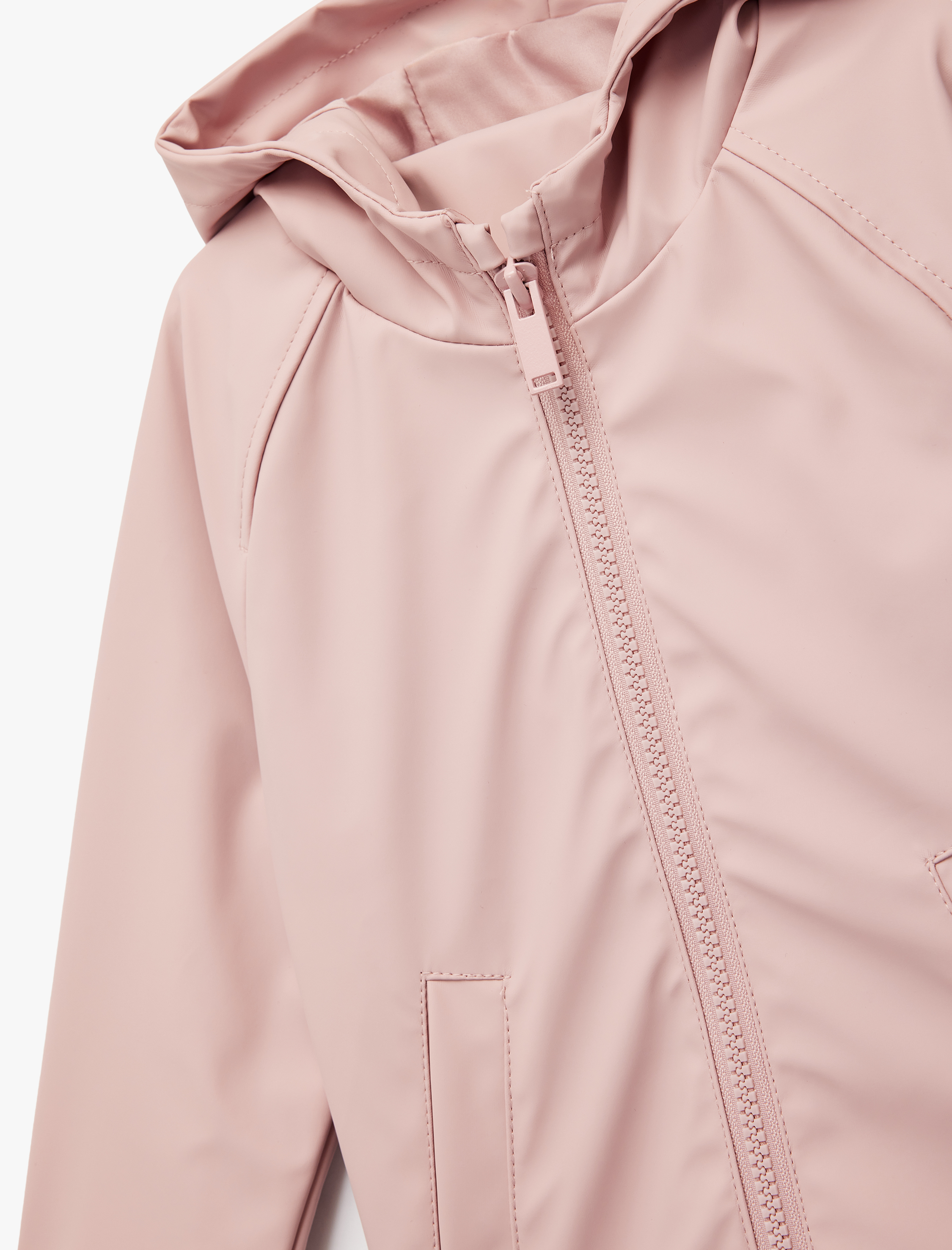  Kız Bebek Uzun Kollu Cepli Kapşonlu Mevsimlik Mont