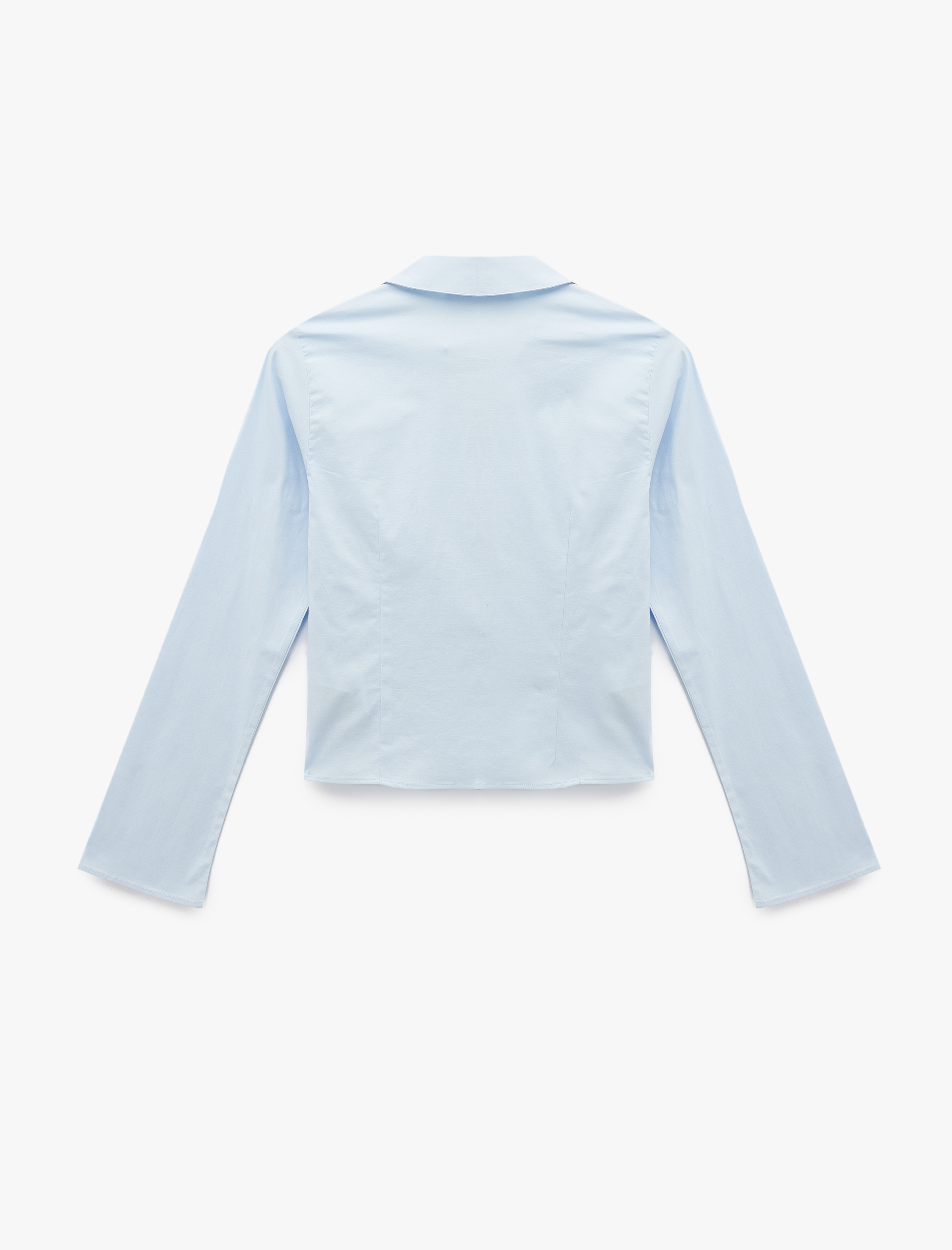   Slim Fit Düğmeli Klasik Yaka Uzun Kollu Gömlek