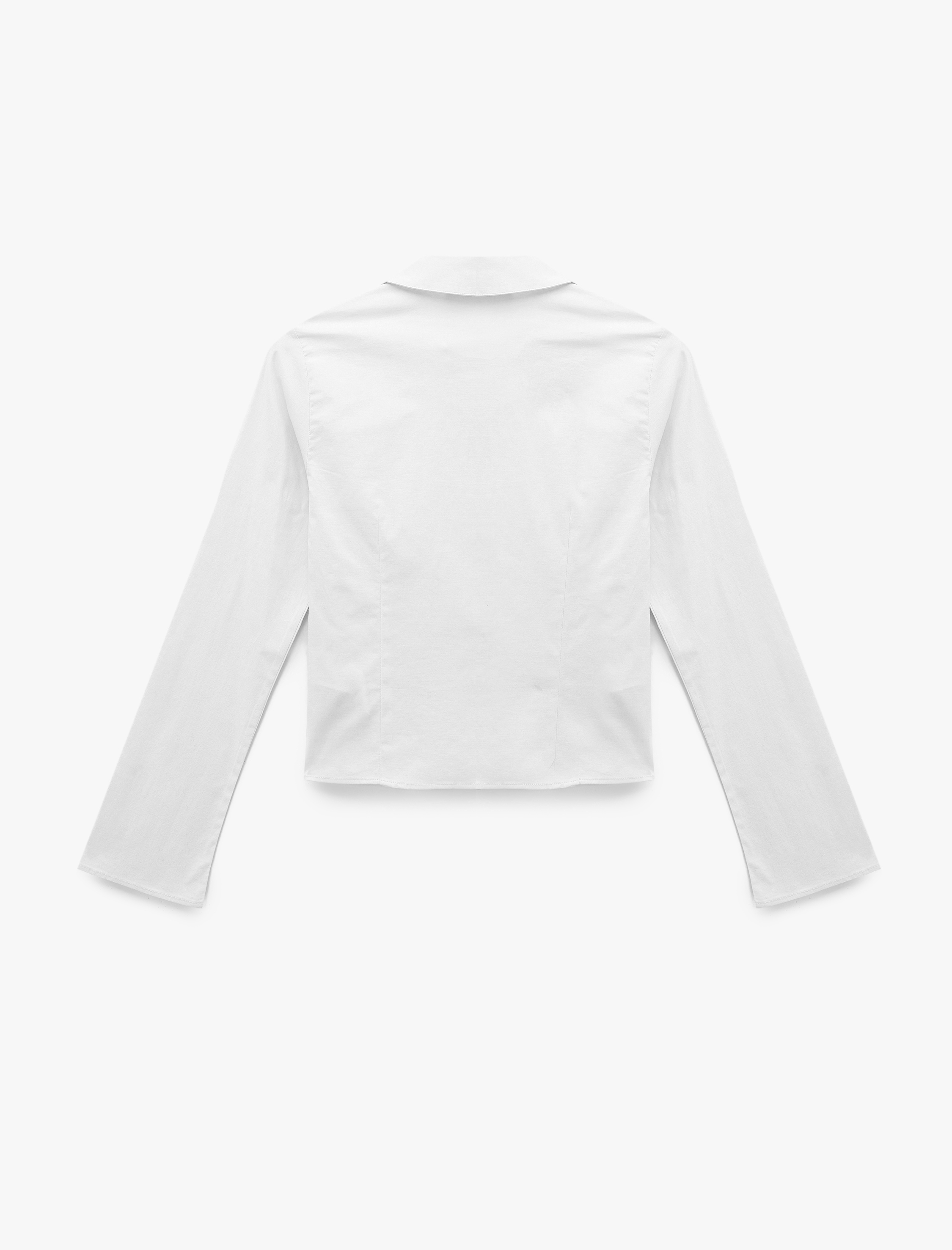   Slim Fit Düğmeli Klasik Yaka Uzun Kollu Gömlek