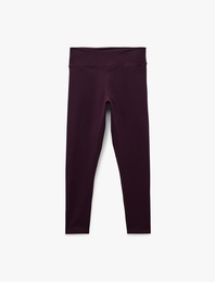 Yüksek Bel Dikiş Detaylı Spor Tayt