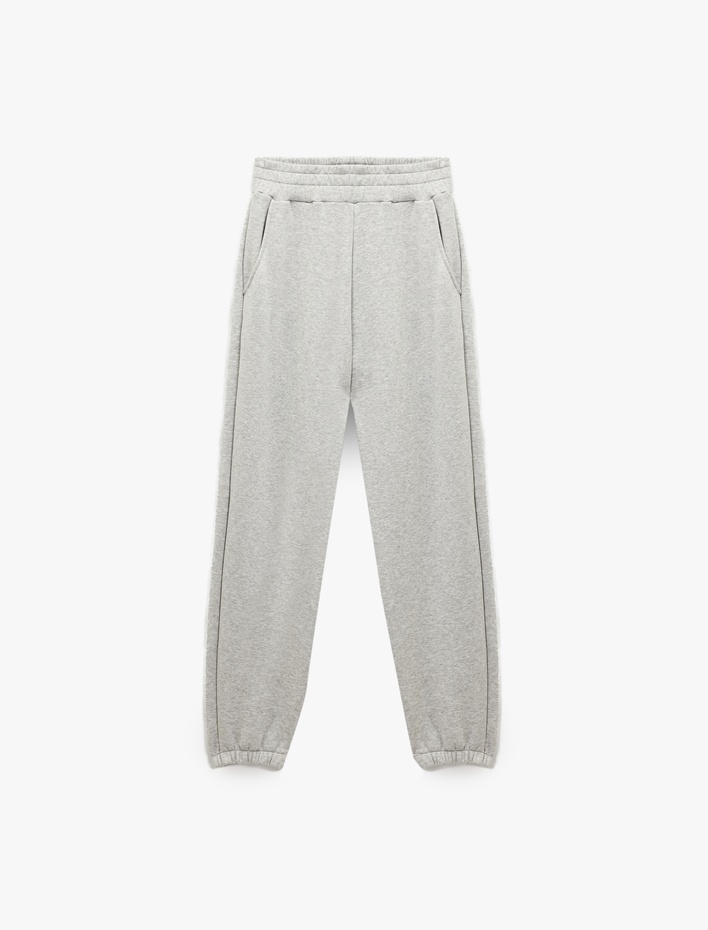  Modal Karışımlı Cepli Rahat Kalıp Beli Lastikli Jogger Eşofman Altı