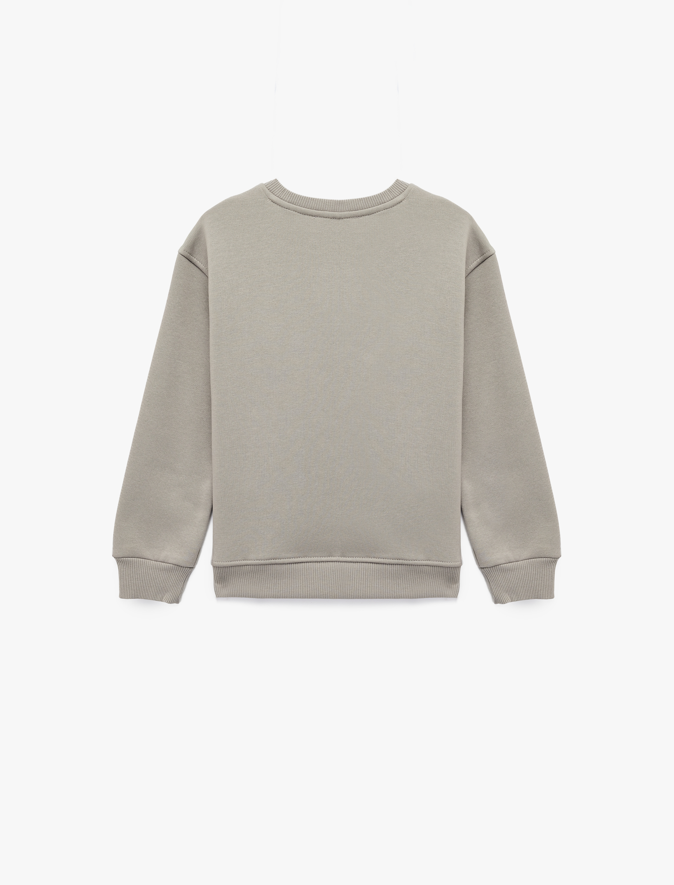  Kız Çocuk Uzun Kollu Pamuklu Baskılı Kapşonlu Sweatshirt