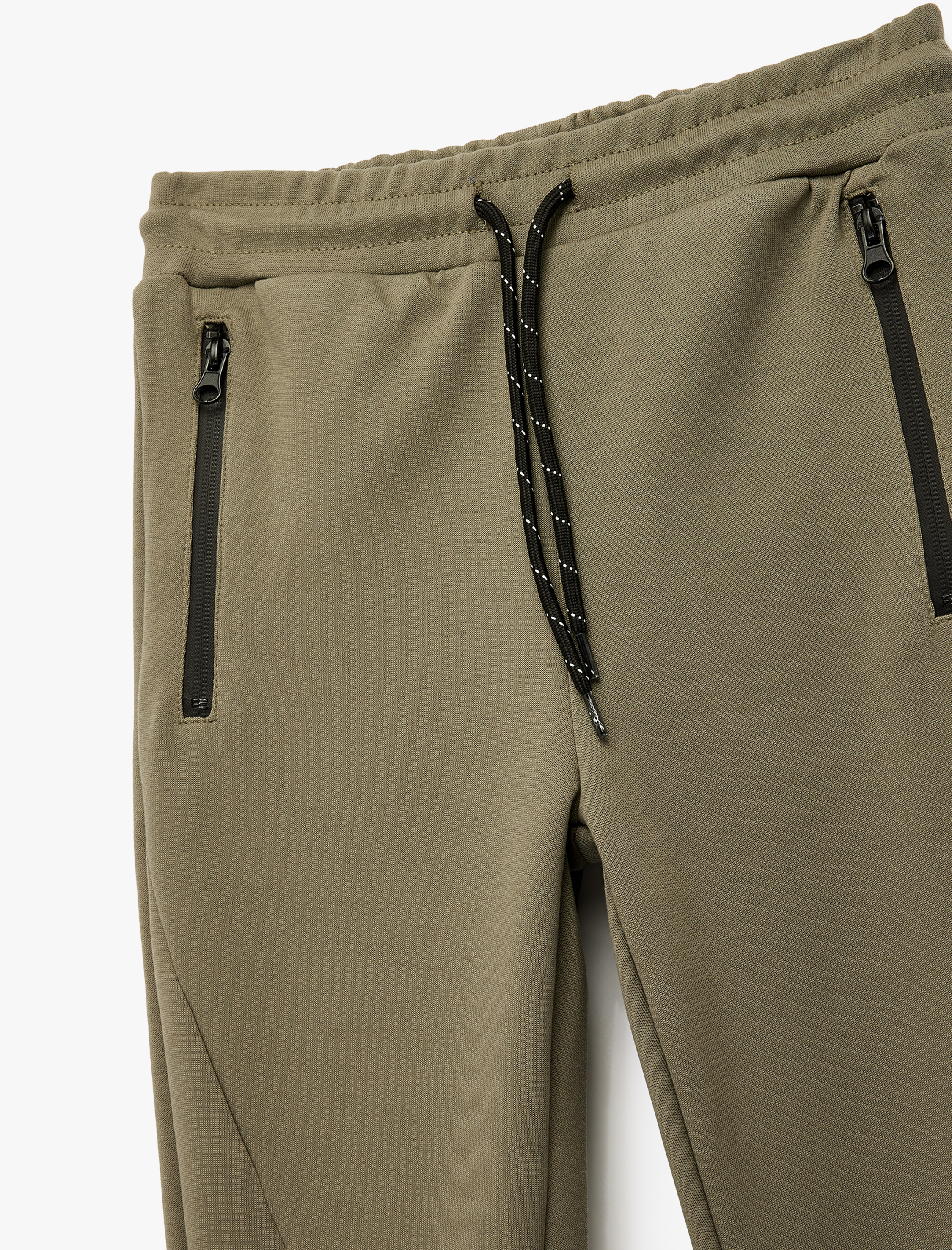  Erkek Çocuk Pamuklu Cepli Fermuarlı Jogger Eşofman Altı