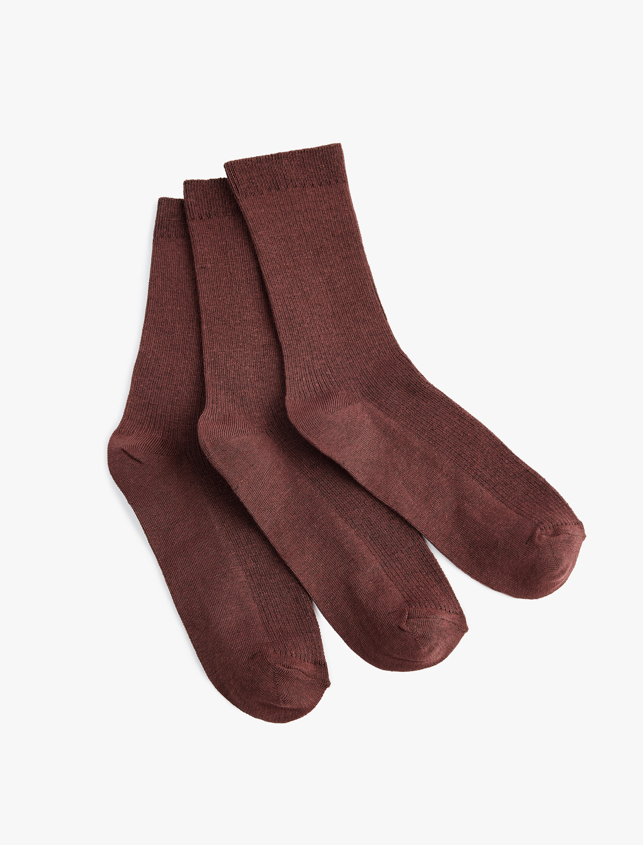  Kadın Pamuklu Soket 3'lü Çorap Seti