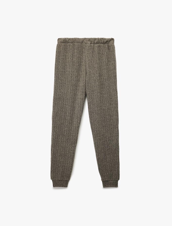  Beli Bağcıklı Rahat Kesim Lastikli Paça Pijama Altı