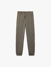 Beli Bağcıklı Rahat Kesim Lastikli Paça Pijama Altı