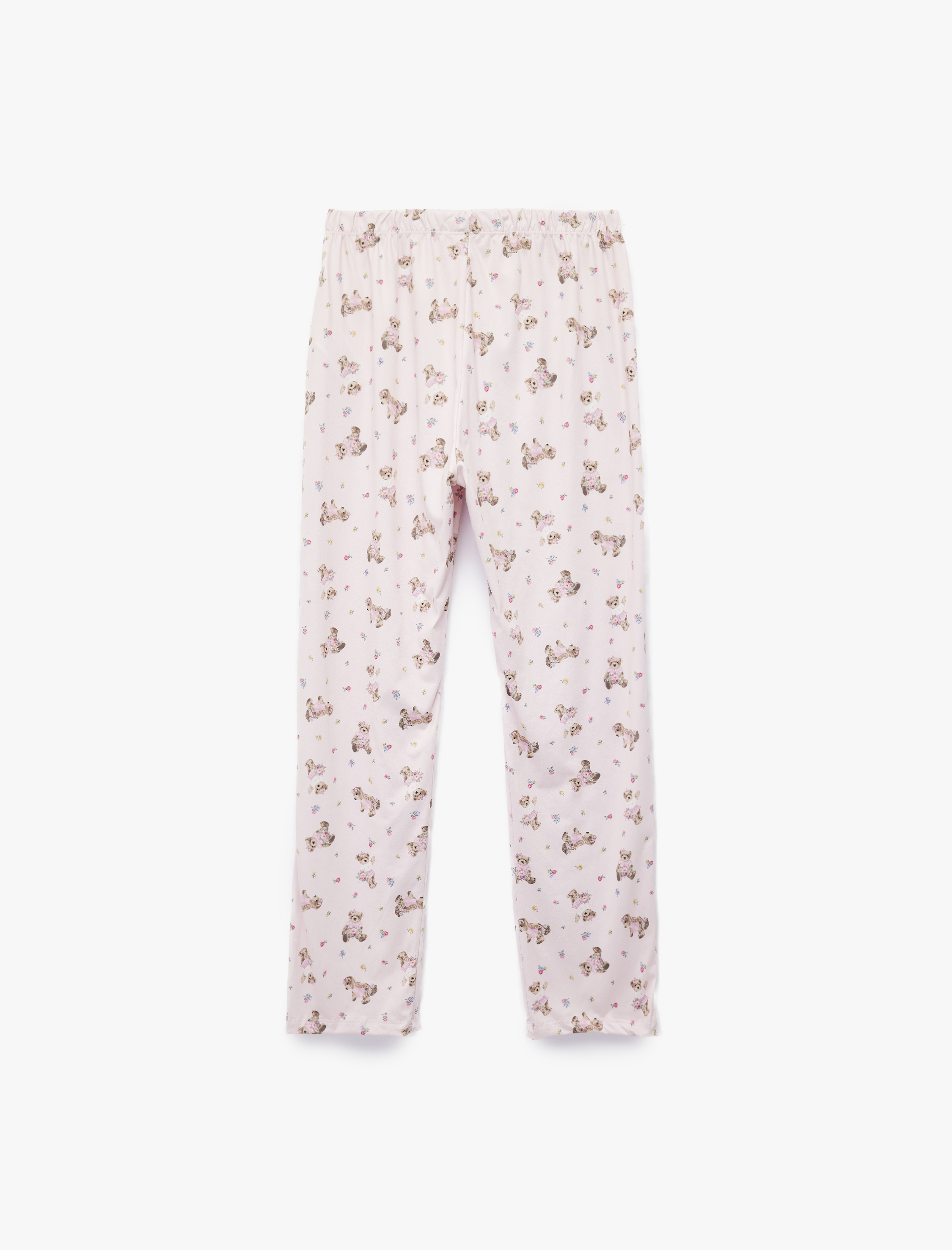   Rahat Kalıp Kısa Kollu Köpek Baskılı Pijama Takımı