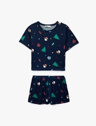Yılbaşı Temalı 2'li Pijama Takımı