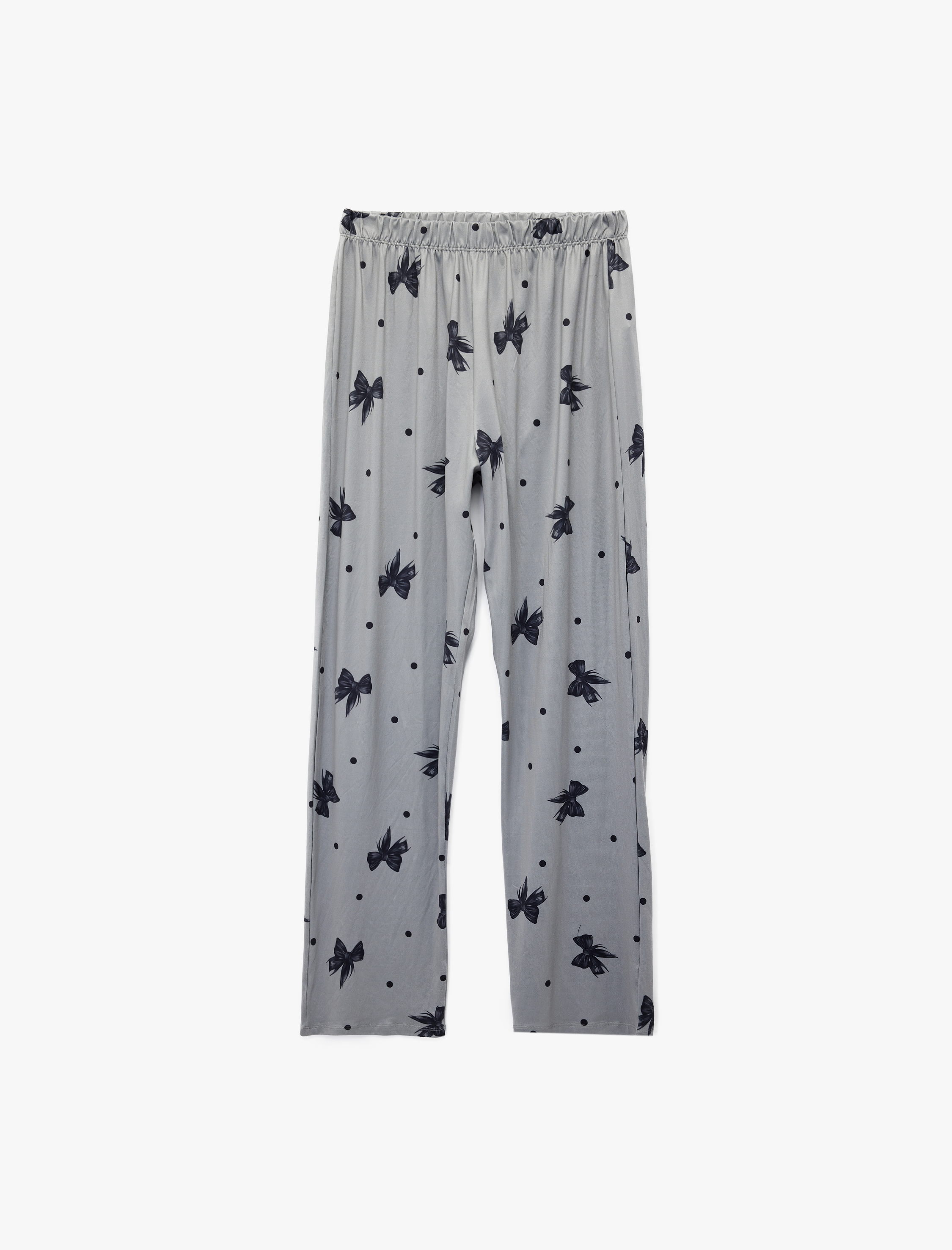   Fiyonk Desenli Rahat Kesim 2'li Pijama Takımı