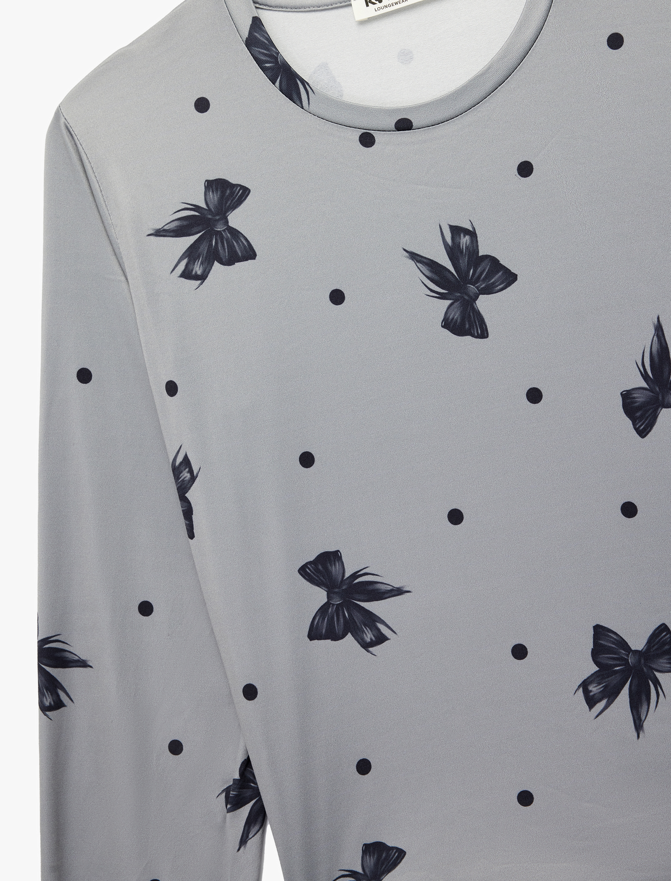   Fiyonk Desenli Rahat Kesim 2'li Pijama Takımı