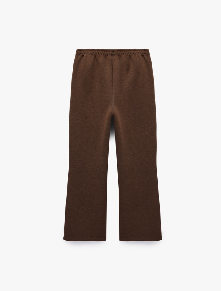  Koton X Sibil Çetinkaya - Nervür Detaylı Düz Paça Pantolon