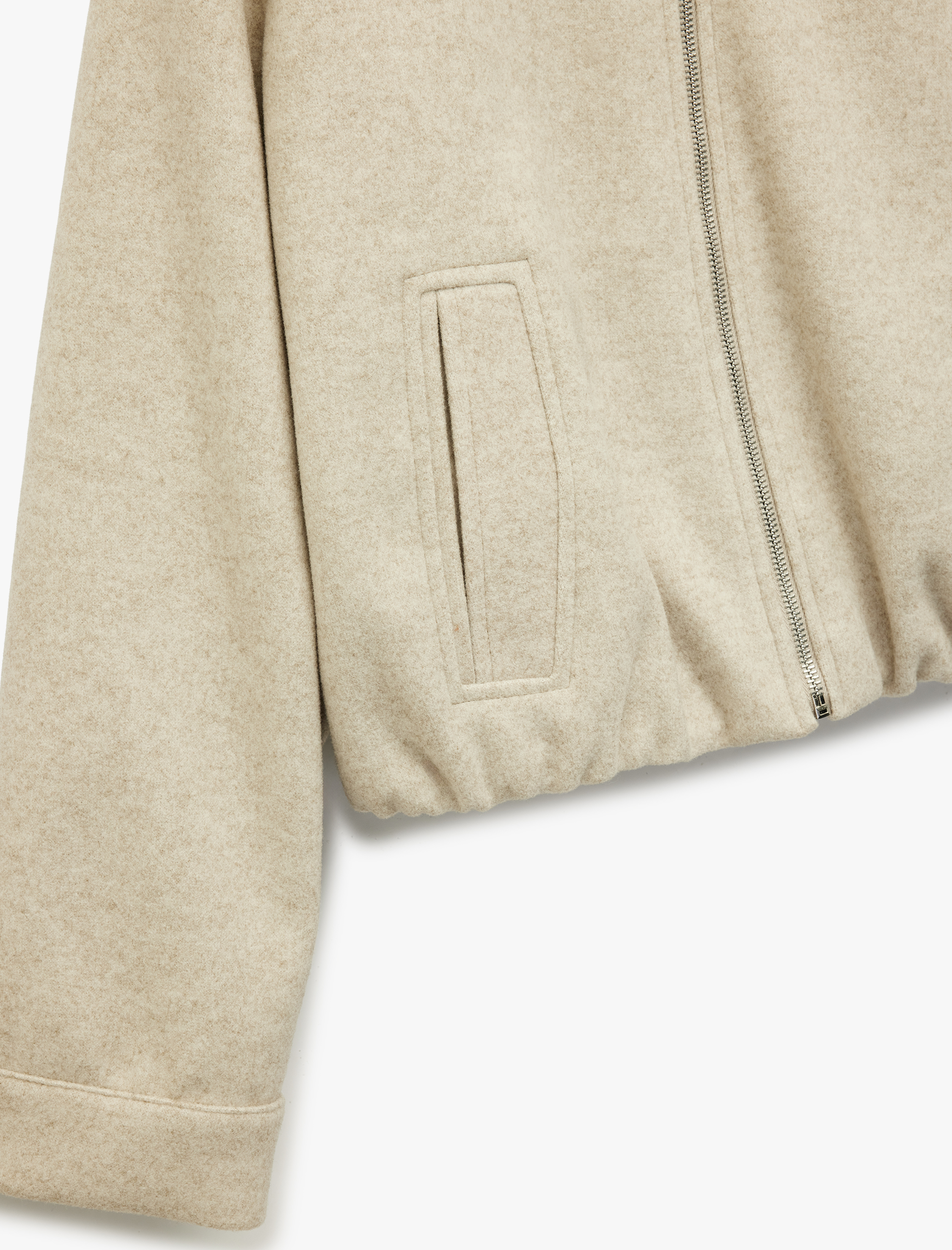   Koton X Sima Tarkan -  Kısa Kaban Kaşe Uzun Kollu Dik Yaka Cepli