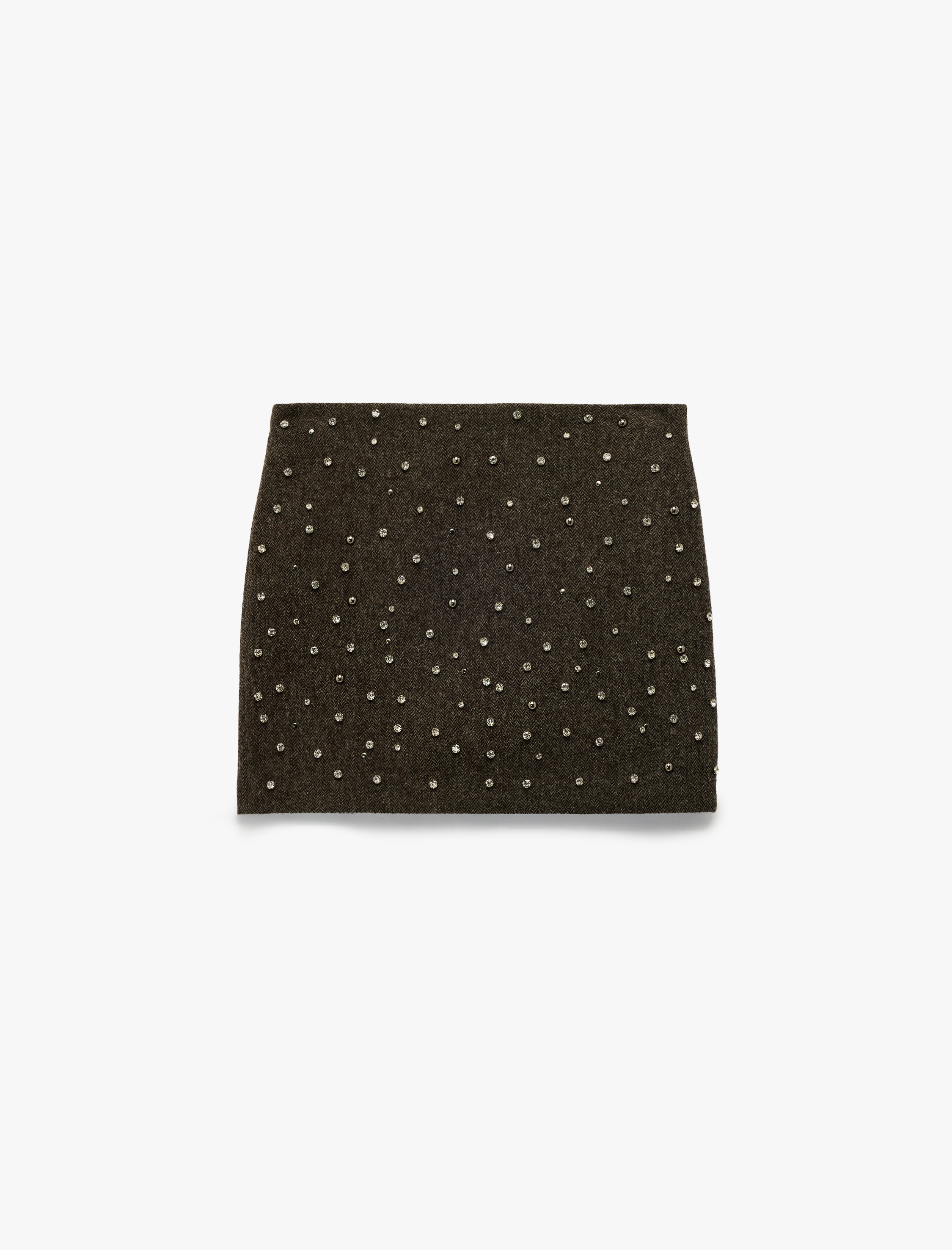   Koton X Melis Ağazat -  A Kesim Taş Detaylı Mini Etek