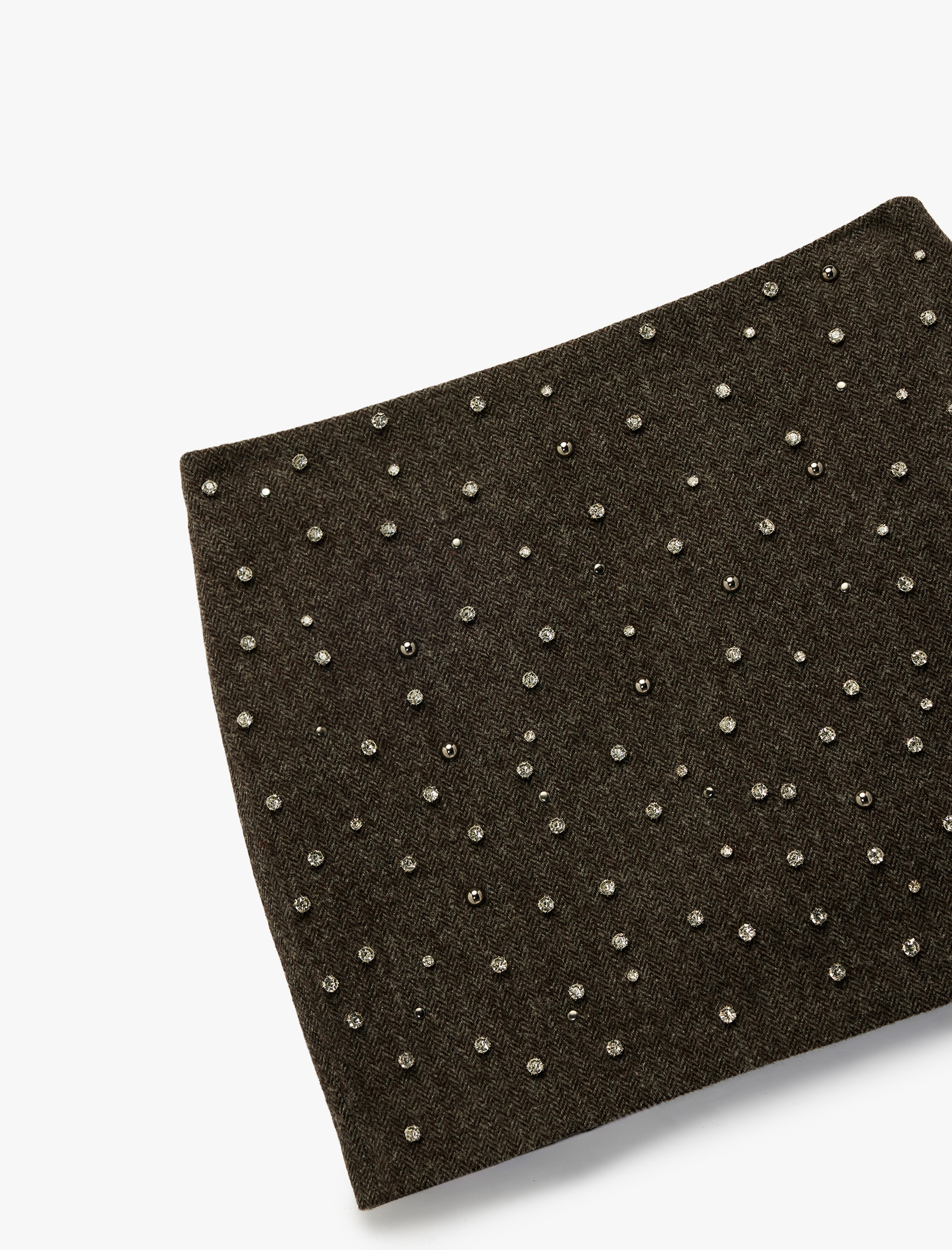   Koton X Melis Ağazat -  A Kesim Taş Detaylı Mini Etek