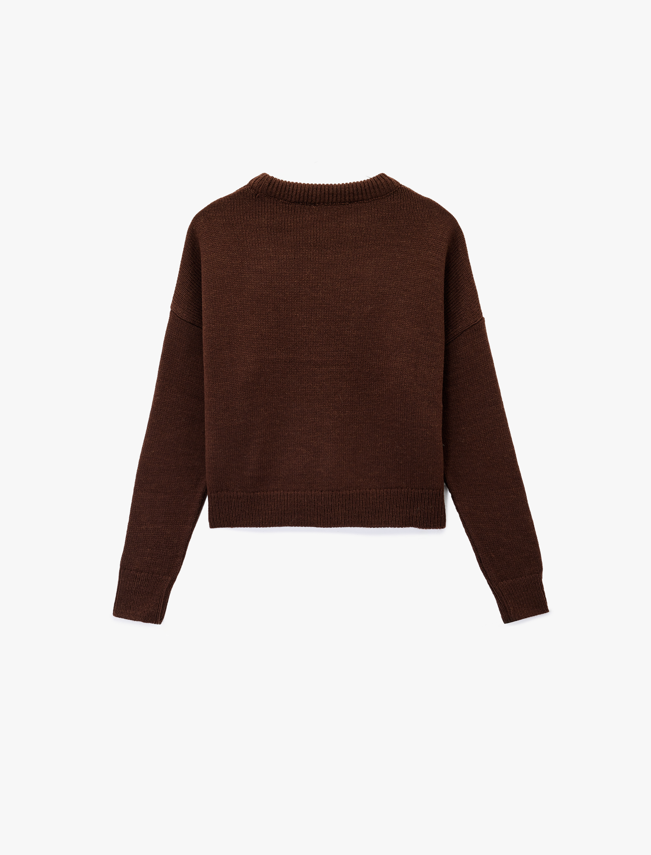   Uzun Kollu Bisiklet Yaka Basic Triko Kazak