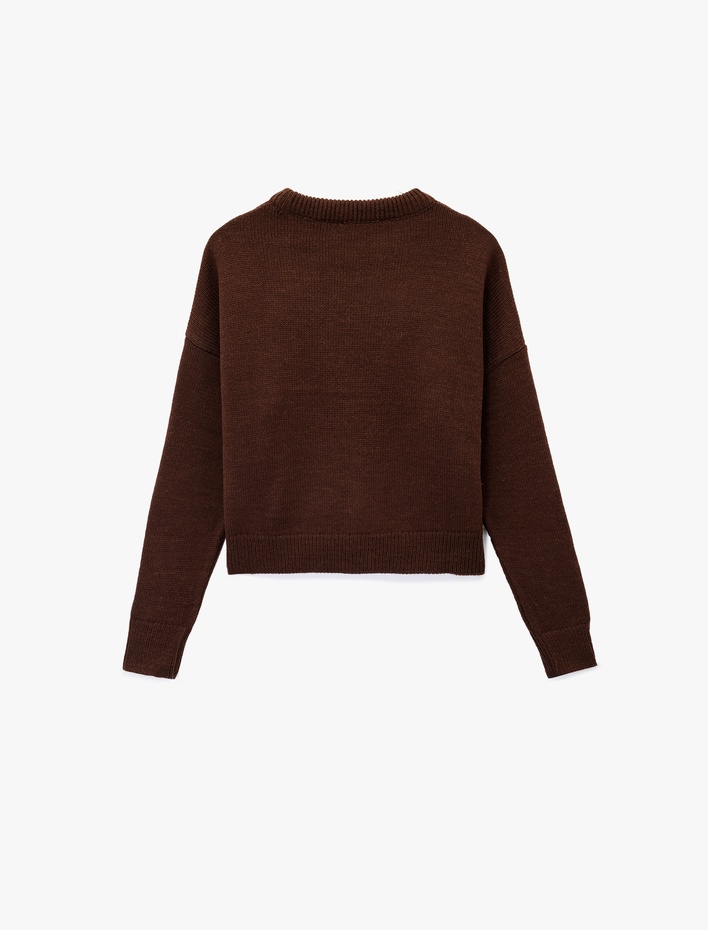  Uzun Kollu Bisiklet Yaka Basic Triko Kazak