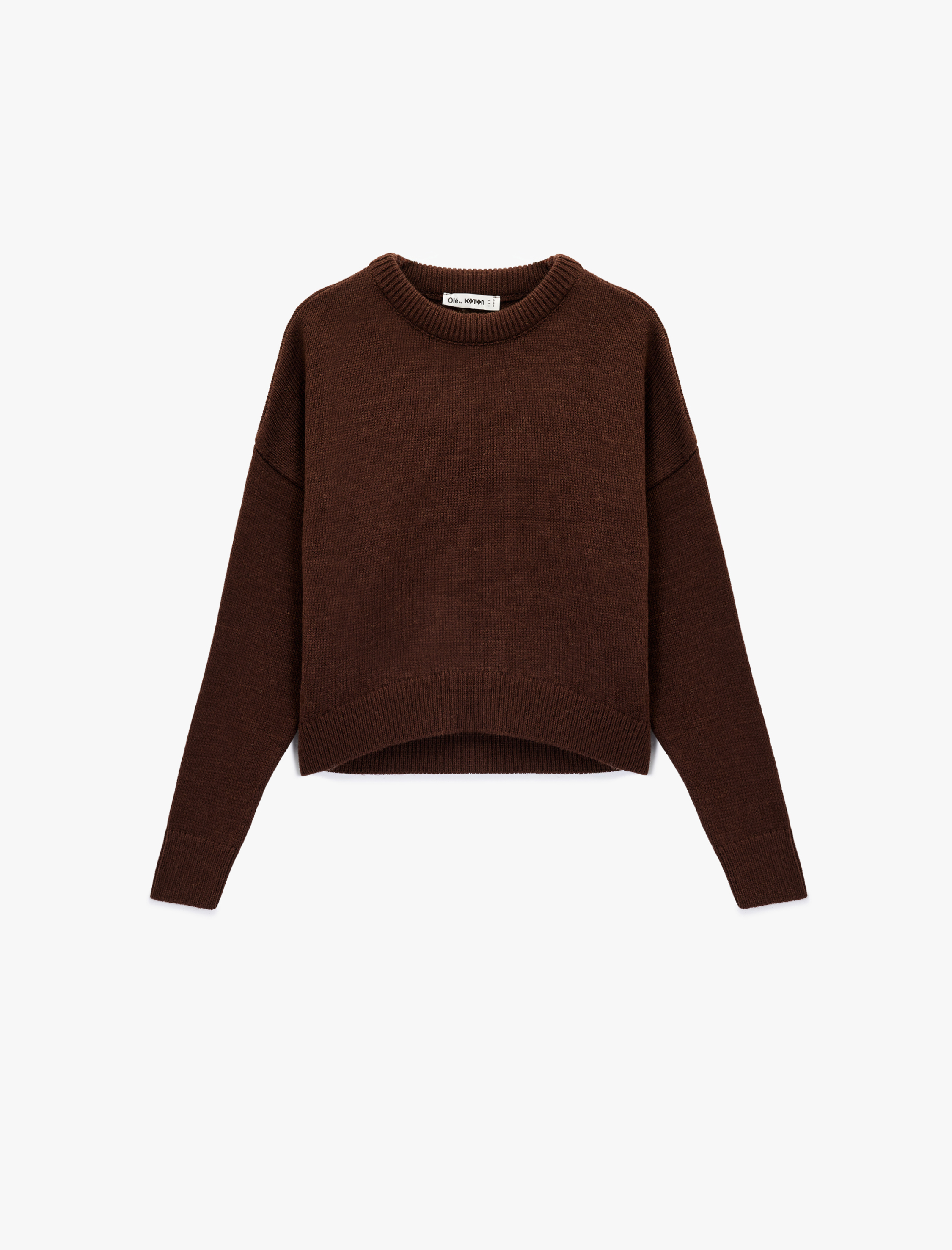   Uzun Kollu Bisiklet Yaka Basic Triko Kazak