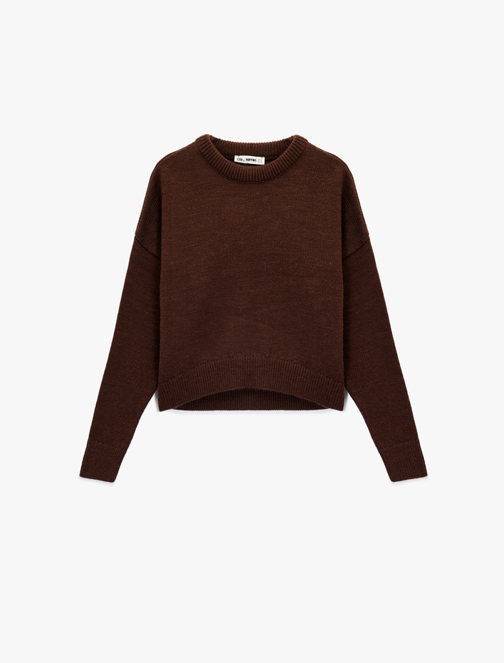  Uzun Kollu Bisiklet Yaka Basic Triko Kazak