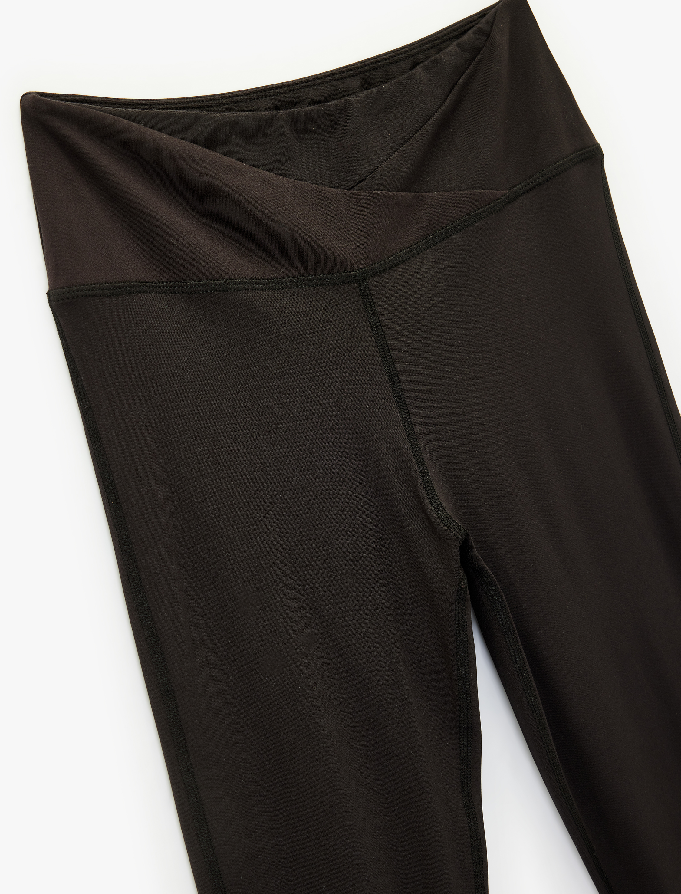   Asimetrik Yüksek Bel Dikiş Detaylı Slim Fit Spor Tayt