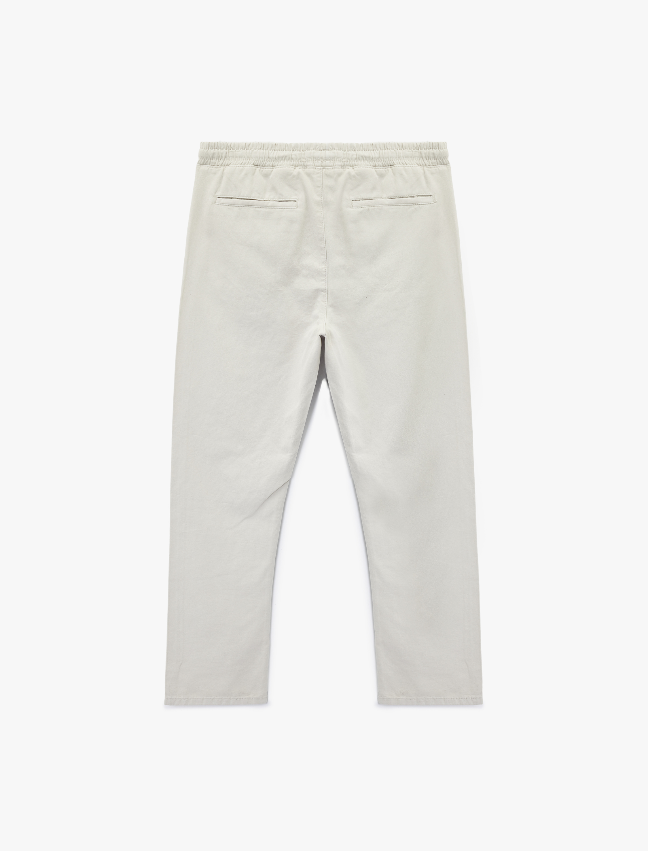   Pamuklu Regular Fit Cepli Beli Bağcıklı Pantolon