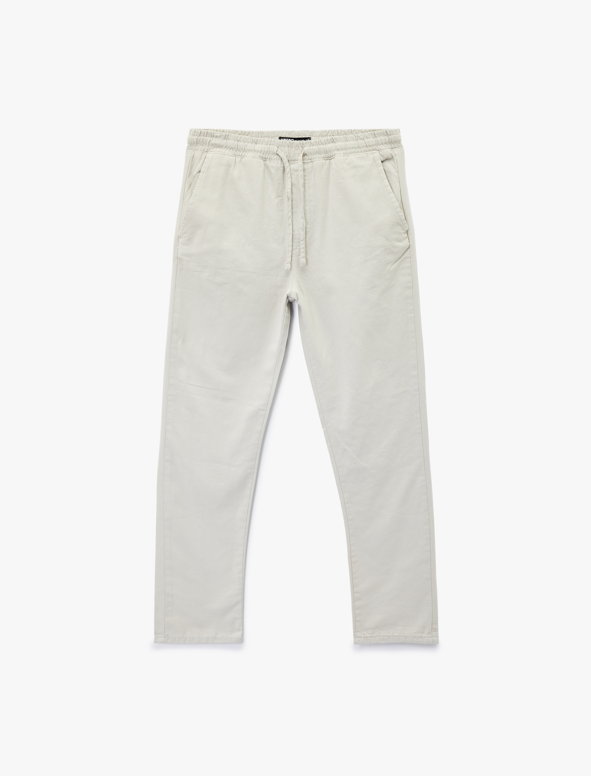   Pamuklu Regular Fit Cepli Beli Bağcıklı Pantolon