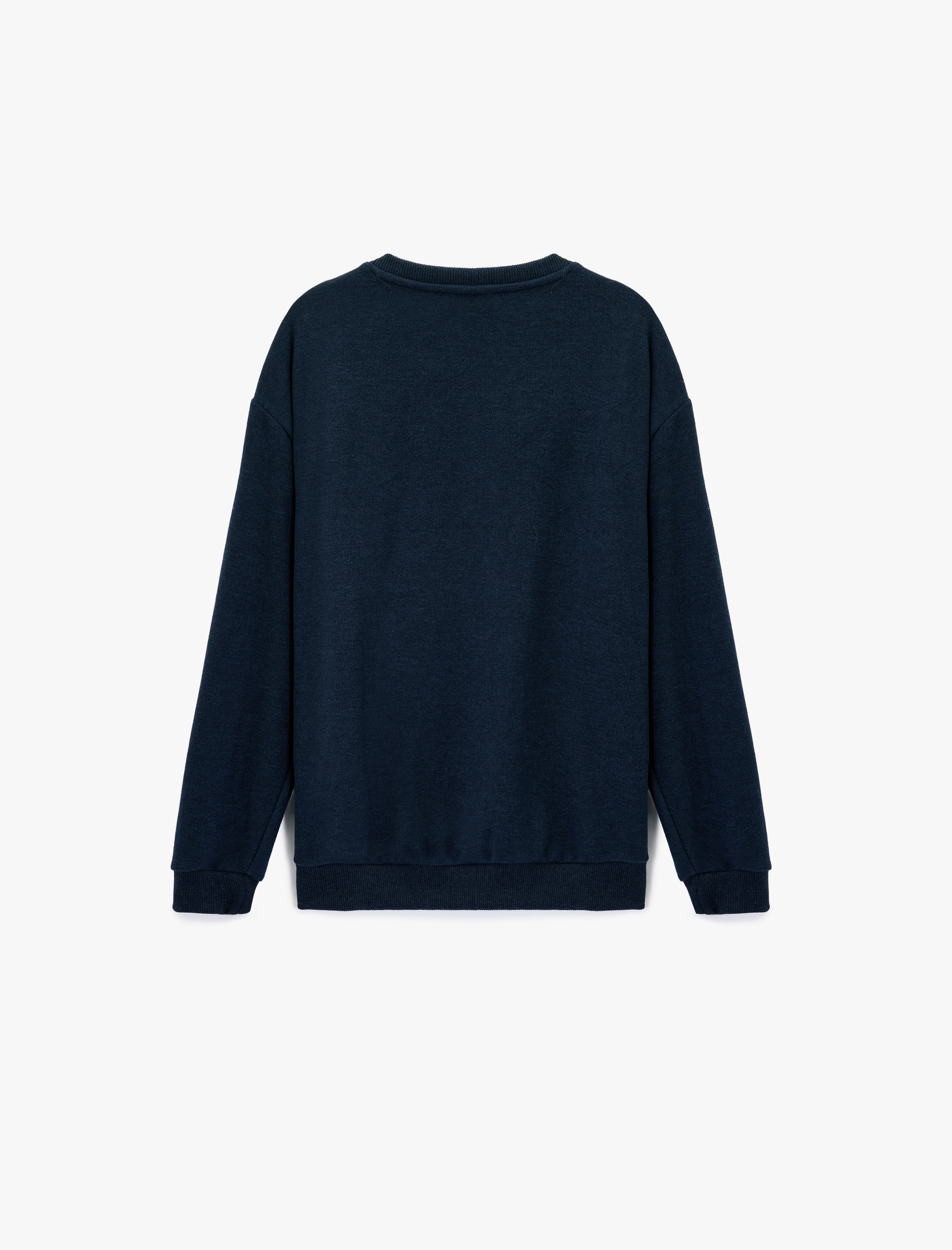   Uzun Kollu Basic Oversize Bisiklet Yaka Sweatshirt
